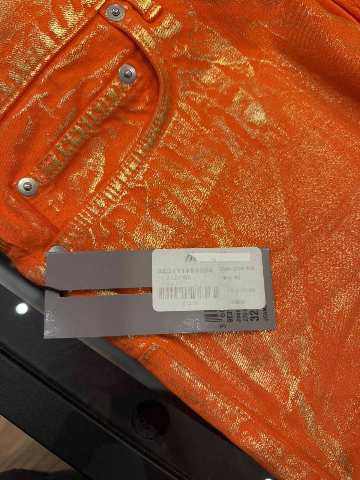 Dior Dior ‘Planisphere’ Denim Jeans - Orange Size US 32 / EU 48 - 4 Thumbnail