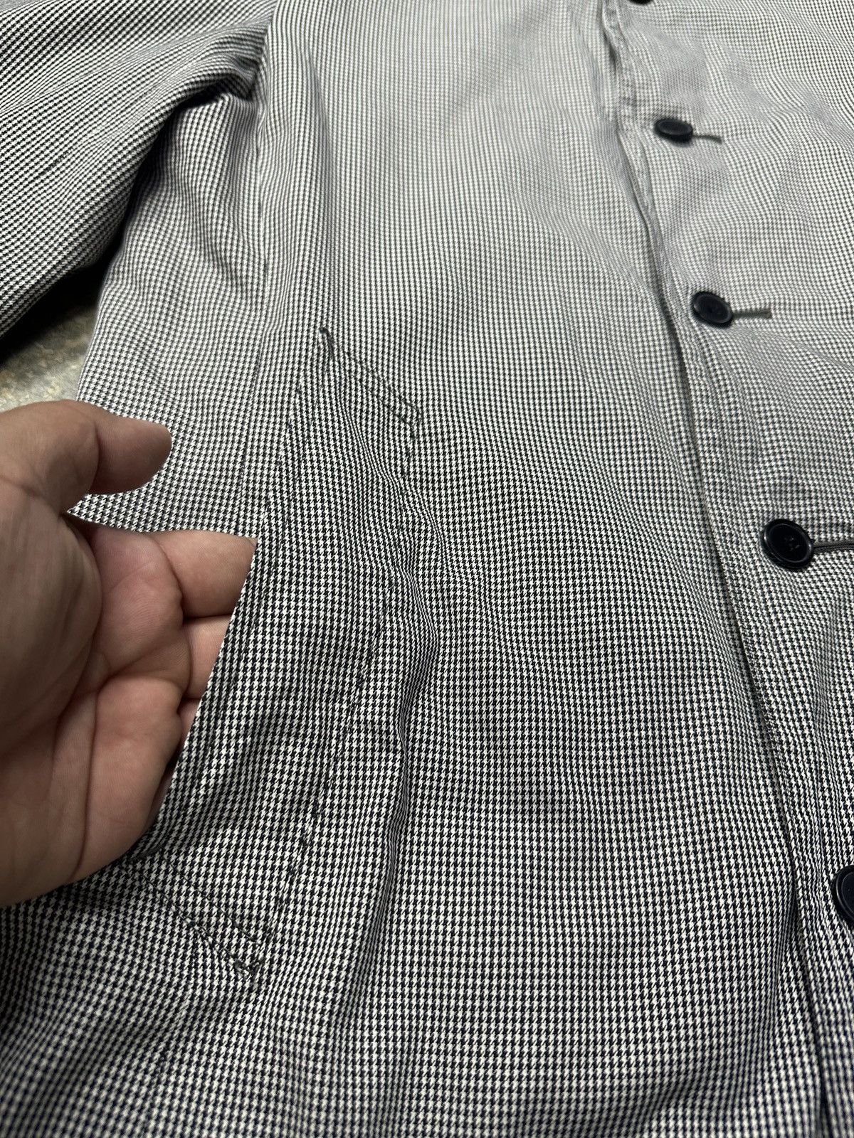 Burberry Burberry Black Label Houndstooth Trench Coat Size US M / EU 48-50 / 2 - 8 Thumbnail