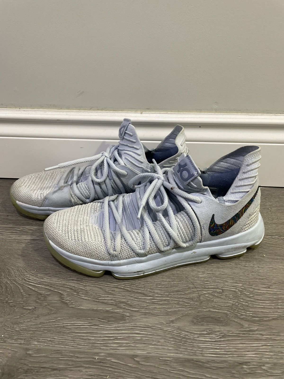 image of Kevin Durant x Nike Kd10 Anniversary Faint-Blue Sz10 Shoes, Men's