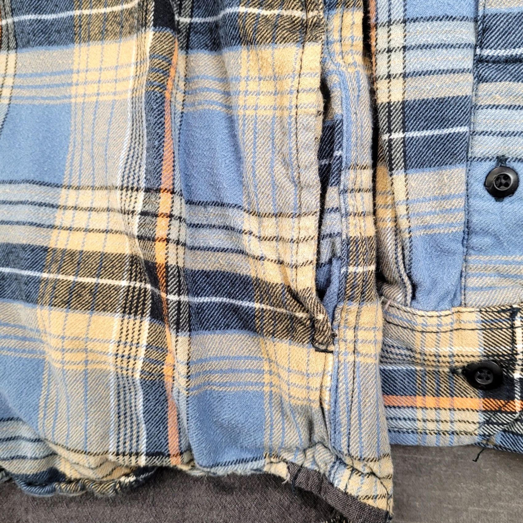 Vans VANS Blue Plaid Hooded Flannel Shirt Shacket Jacket Men's L Button Up Size US L / EU 52-54 / 3 - 4 Thumbnail