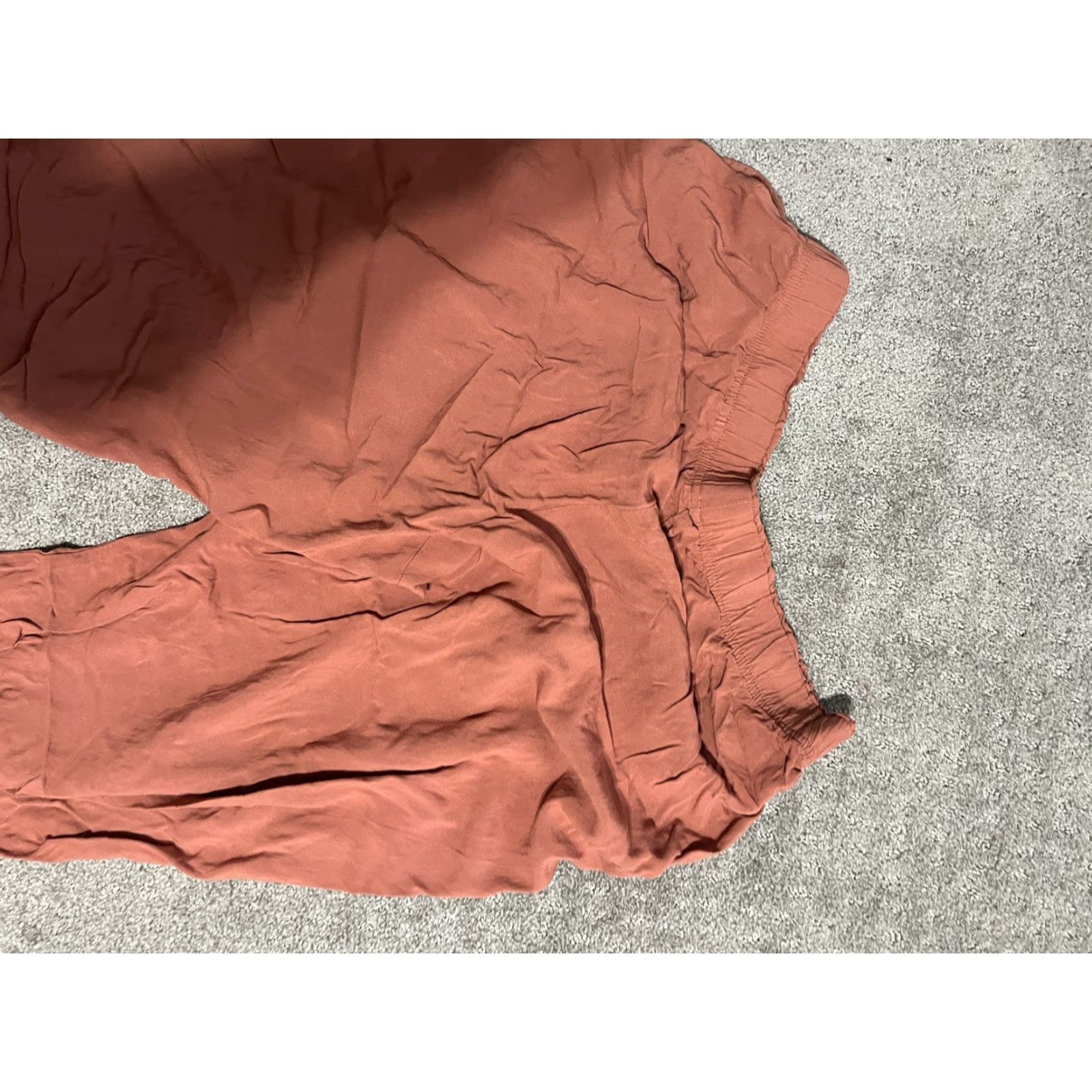 H&M H&M Womens Pants Wide Leg Crop Orange Spring Large Capri Size 36" / US 14 / IT 50 - 4 Thumbnail