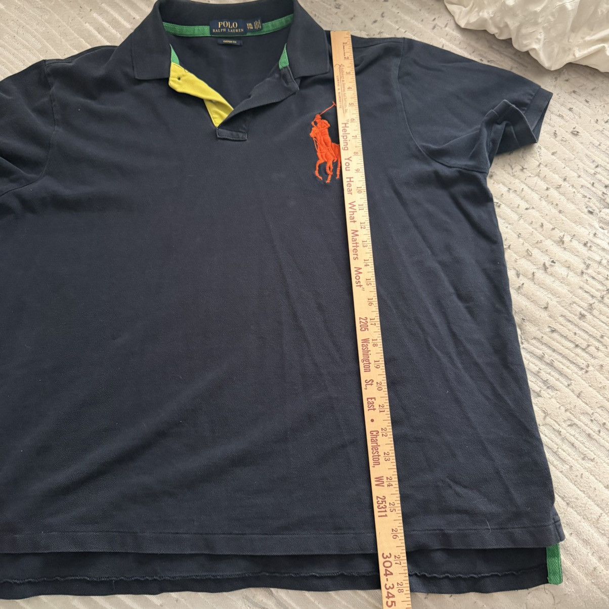 Polo Ralph Lauren Shirt Custom Fit Preppy Button up Big Pony Size US XXL / EU 58 / 5 - 7 Thumbnail