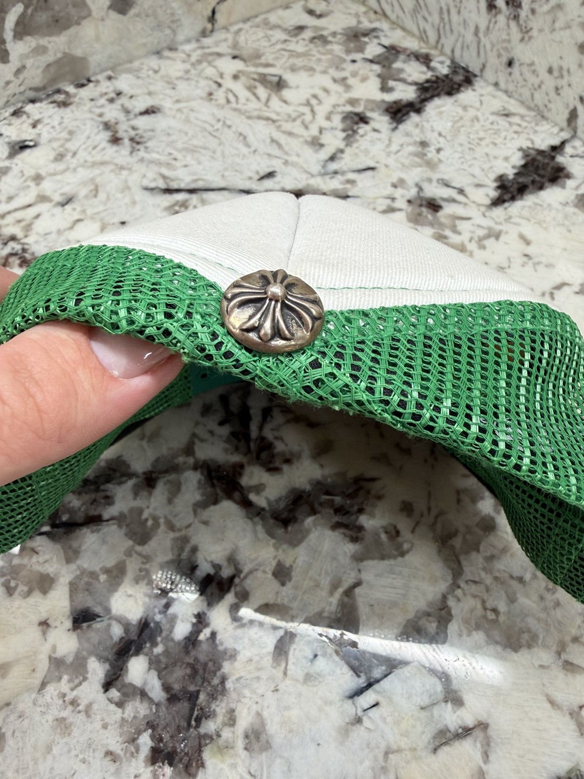 Chrome Hearts Chrome Hearts Trucker Hat Green White OG Classic RARE Size ONE SIZE - 5 Thumbnail