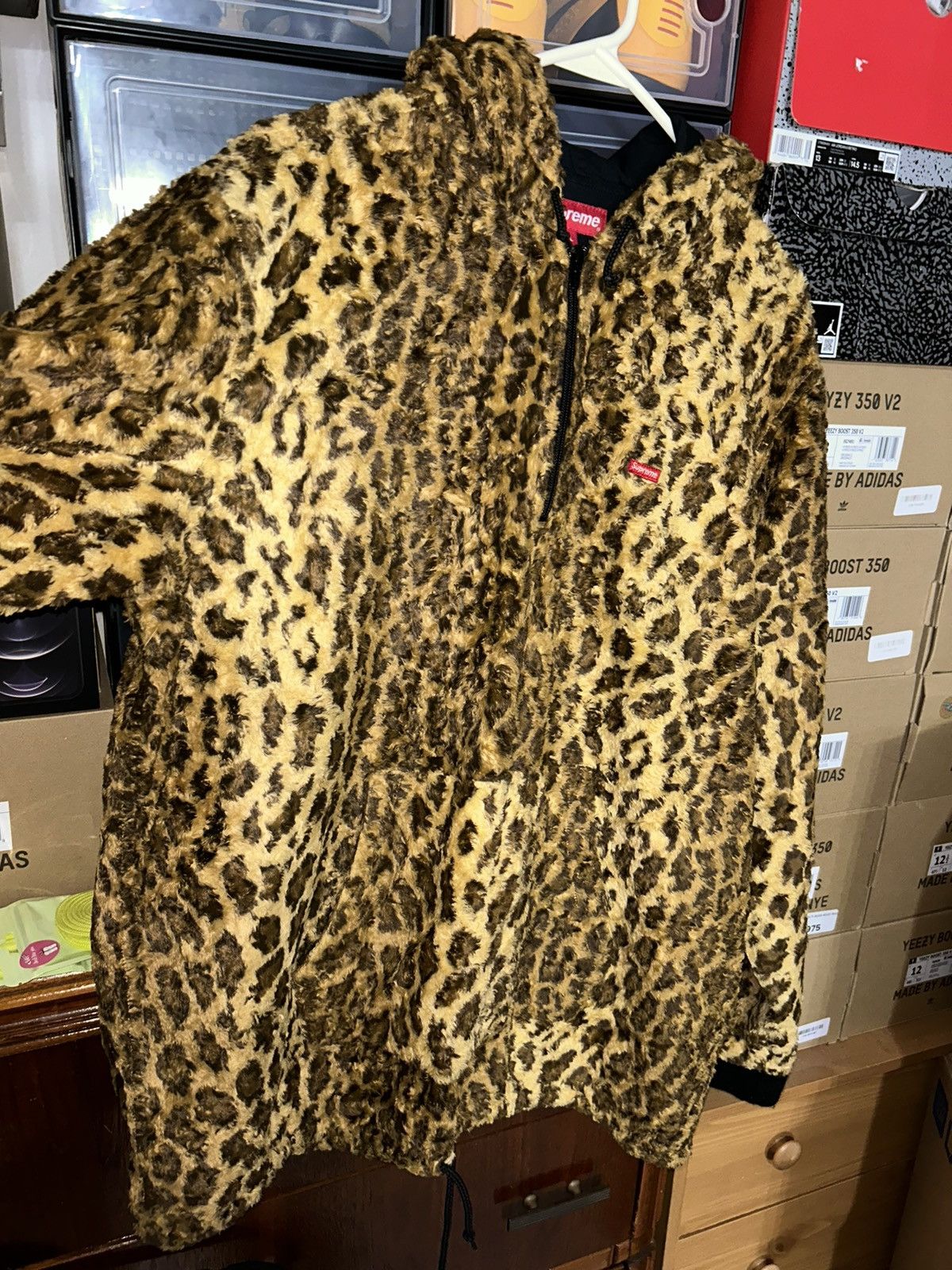 Supreme Supreme Fur Pullover Jacket Leopard SS14 size XL RARE JACKET Size US XL / EU 56 / 4 - 3 Thumbnail