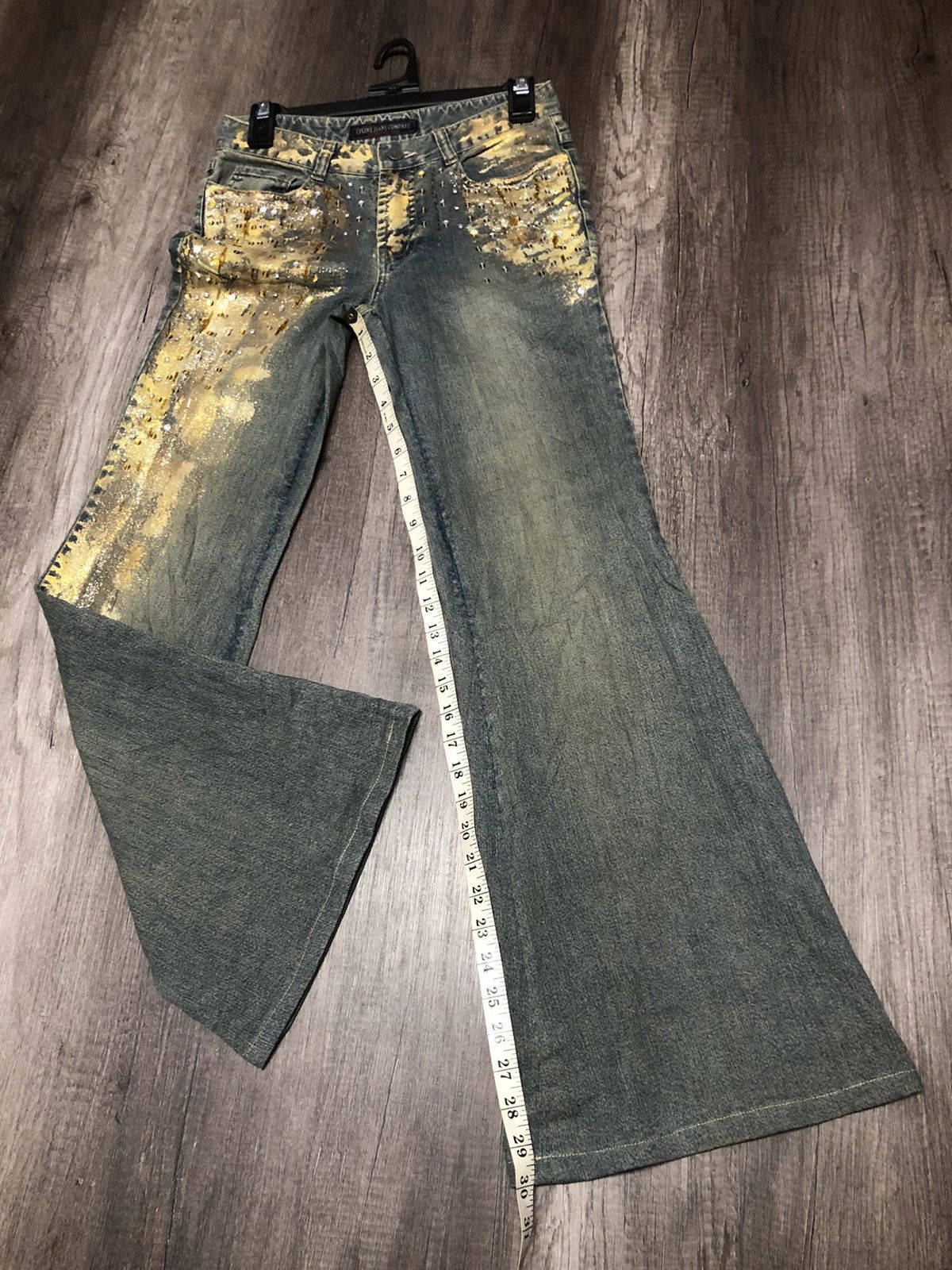 Designer × Japanese Brand × Vintage CF LINE FLARED BOOTCUT JEANS COMPANY Size 29" - 4 Thumbnail