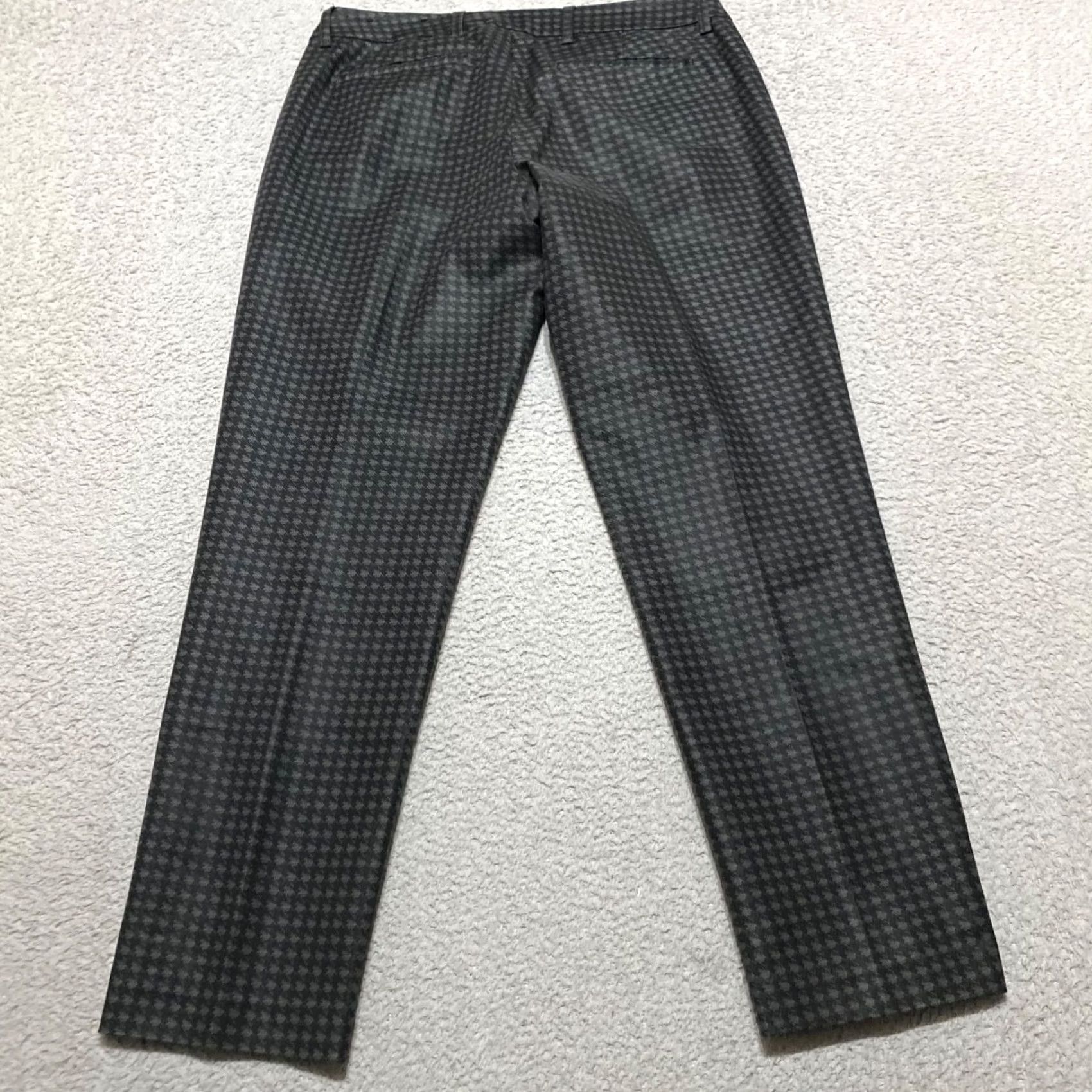 Vintage Liverpool Brand Liverpool Womens 6 Dress Pants Brown Geometric Straight Mid Rise Workwear Dress Pants Mens Women? Size 28" / US 6 / IT 42 - 2 Thumbnail