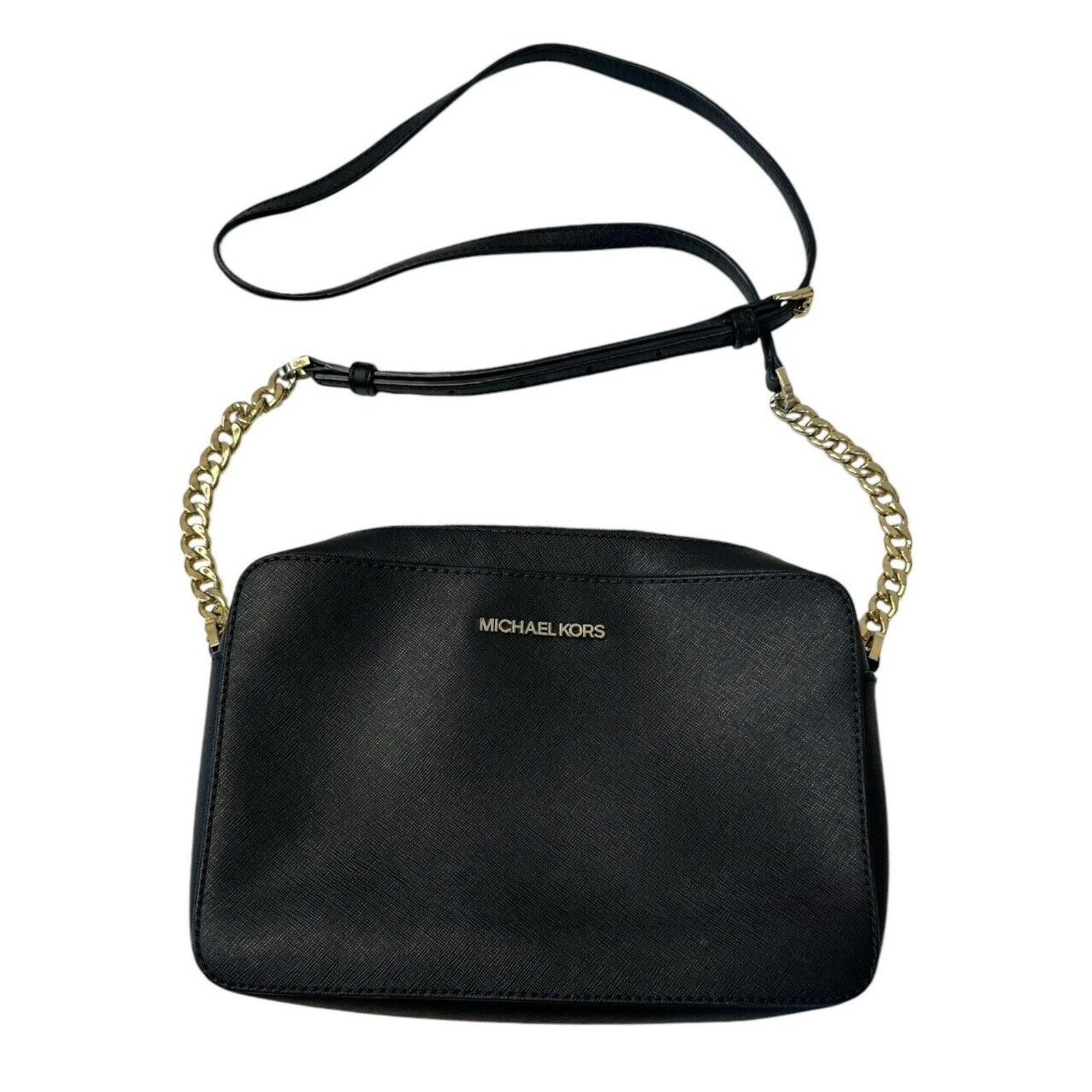 Michael Kors MICHAEL KORS Large Jet Set Crossbody Black Leather Purse Size ONE SIZE - 3 Thumbnail