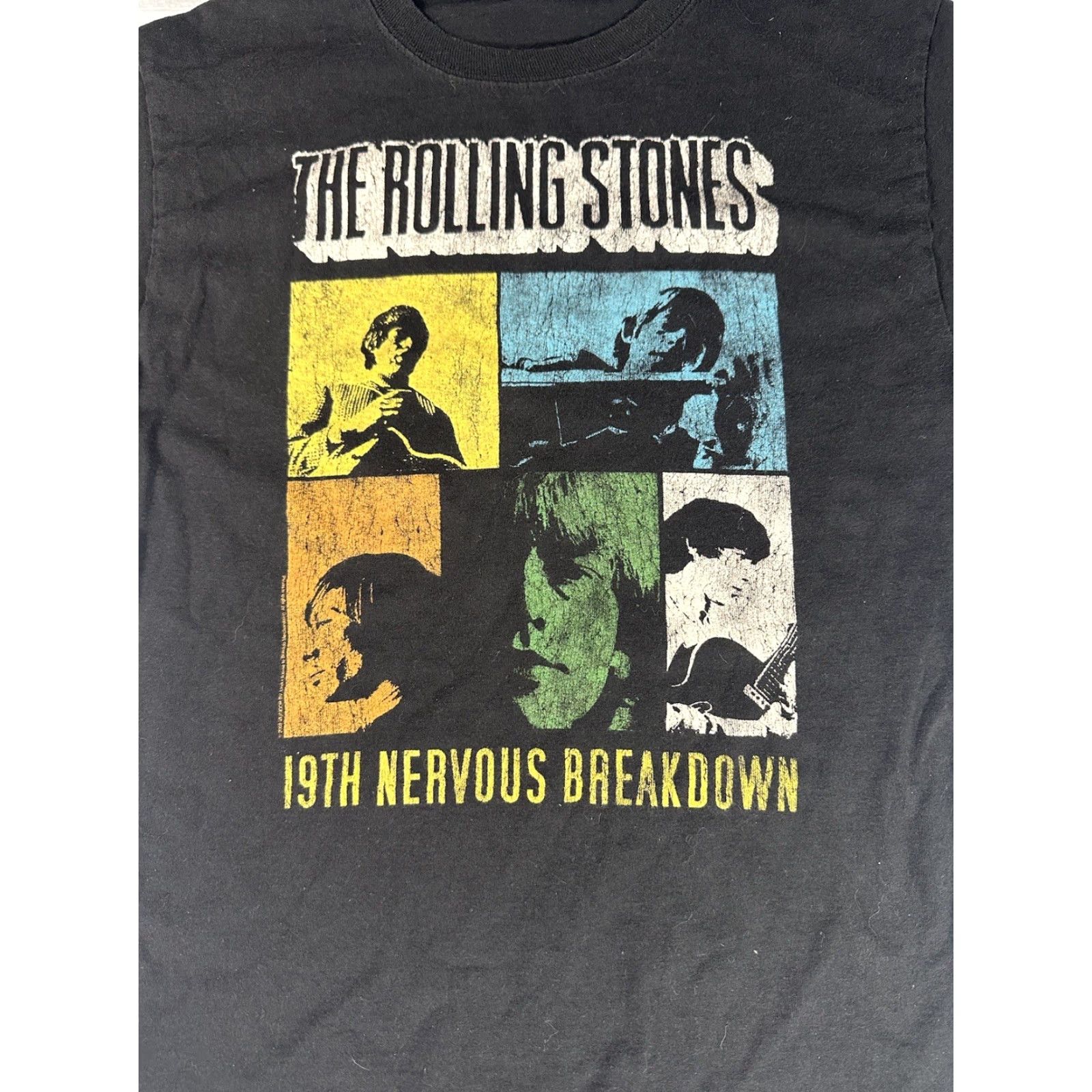 Hanes The Rolling Stones Tour Shirt Mens Medium Black 19th Nervous Breakdown Band Tee Size US M / EU 48-50 / 2 - 4 Thumbnail