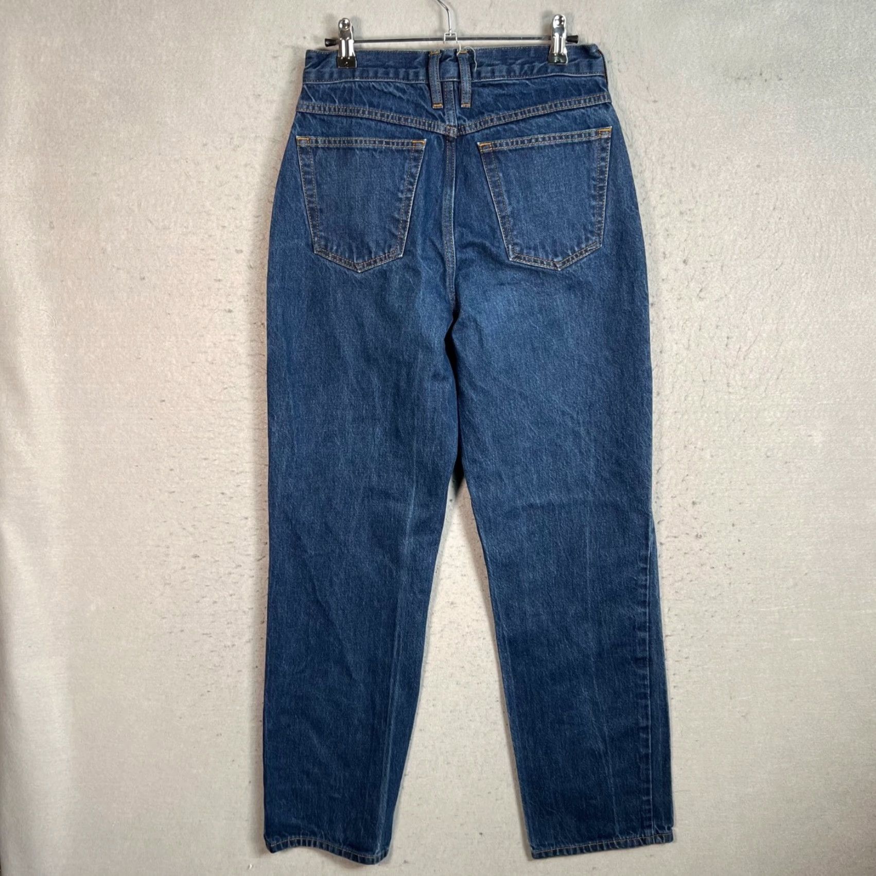 Frame FRAME Jeans Womens Size 27 High-Waist Slim Fit Blue Denim Straight 5-Pocket Womens Jeans Size 27" / US 4 / IT 40 - 2 Thumbnail