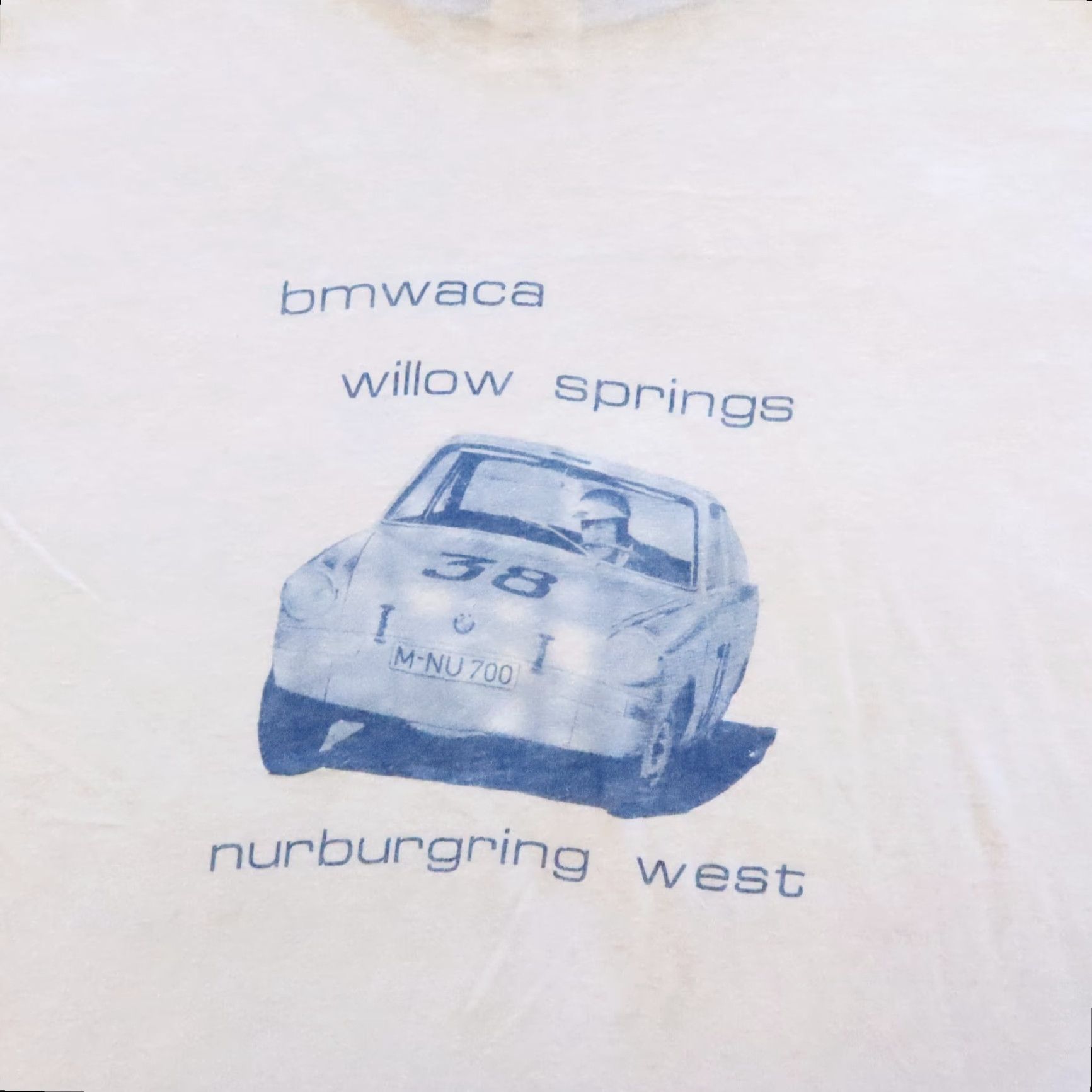 Vintage VINTAGE Bantam T-Shirt Men L White BMWACA Willow Springs Nurburgring West Ringer Tshirt Dietel Enterprise Size US L / EU 52-54 / 3 - 2 Thumbnail