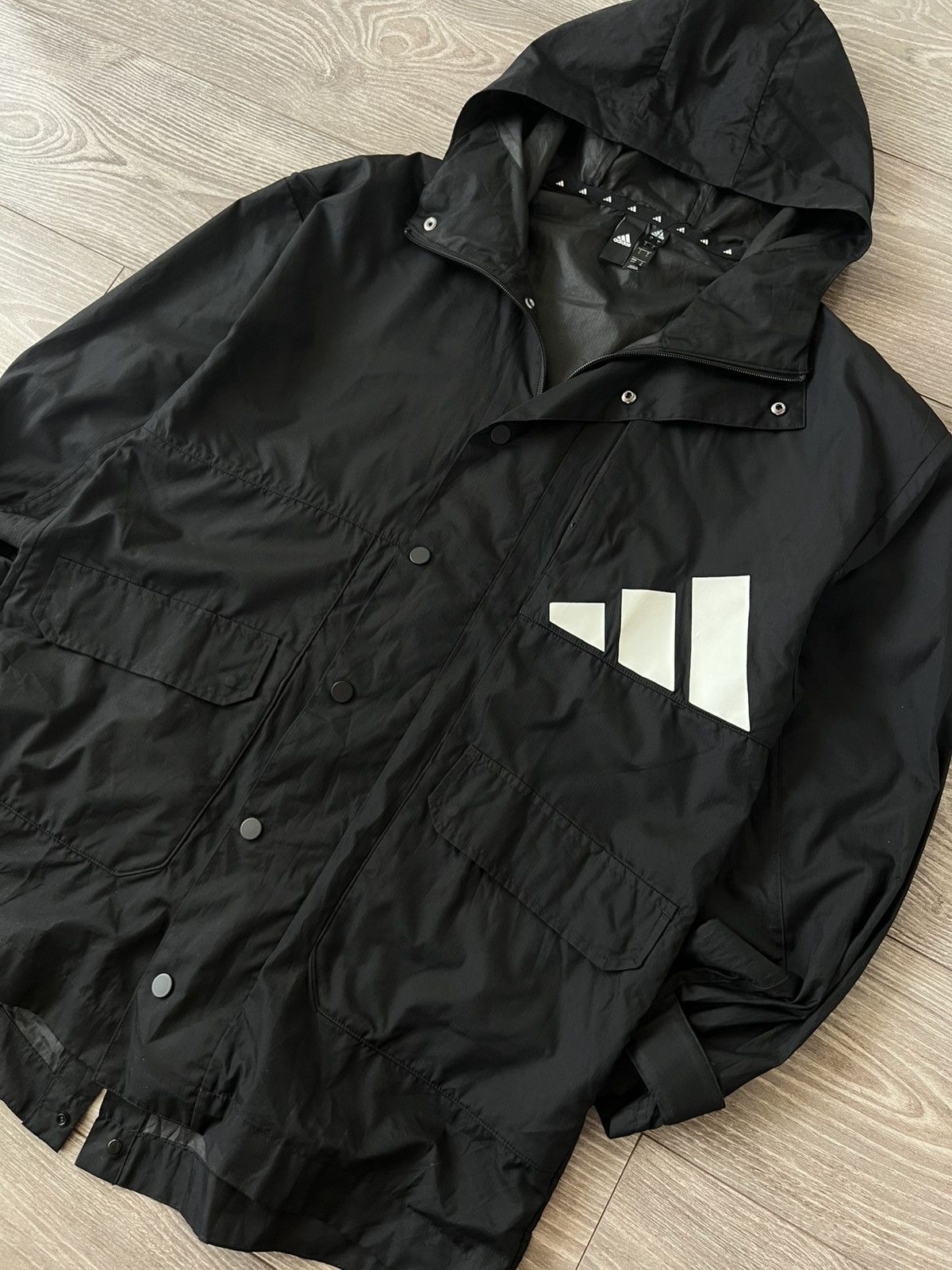 Adidas Adidas Athletics Pack Waterproof Lite Big Logo Parka Size US S / EU 44-46 / 1 - 14 Thumbnail