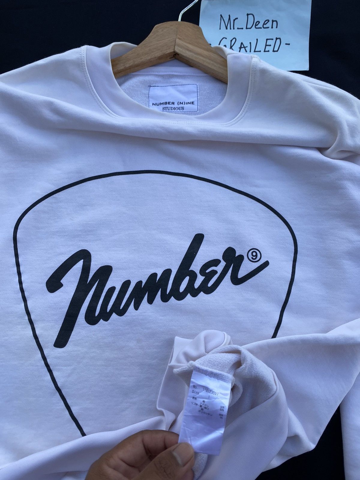 Number (N)ine Rare Number Nine Spellout Sweater Size US L / EU 52-54 / 3 - 13 Thumbnail