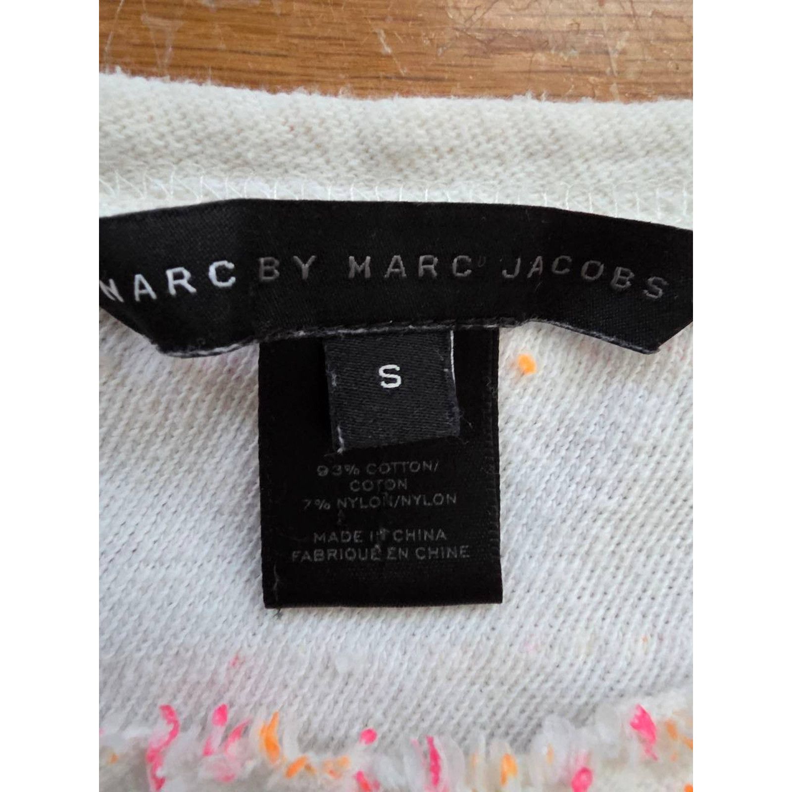 Marc by Marc Jacobs Marc Jacobs Women's T-Shirt White Short Sleeve Small A001498 Size S / US 4 / IT 40 - 5 Thumbnail