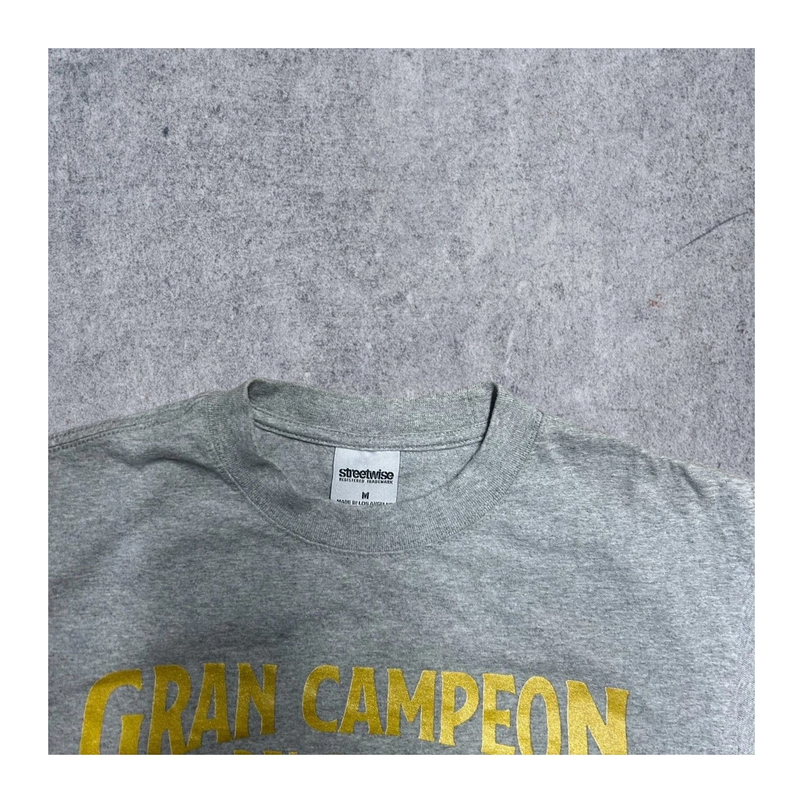 Vintage Streetwise Gran Campeon Julio Cesar Boxing Shirt Grey Medium Size US M / EU 48-50 / 2 - 5 Thumbnail