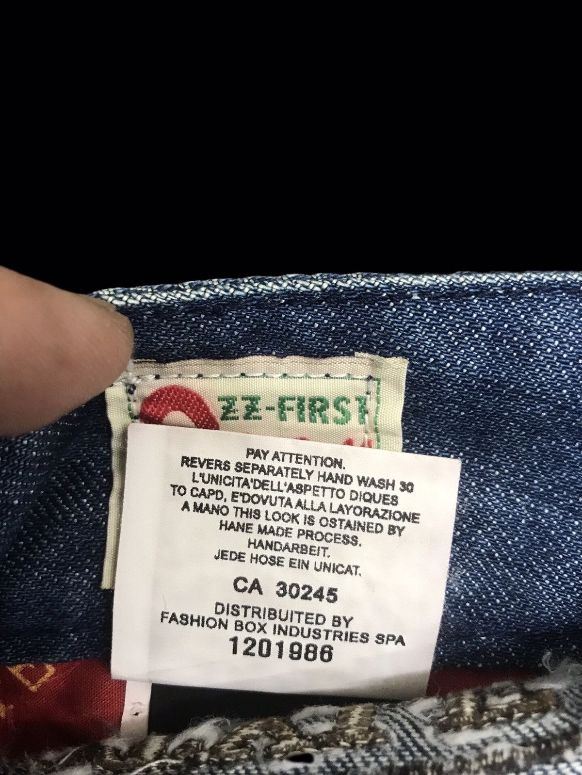 Japanese Brand 💥FLARE💥ARCHIVAL REDPEPPER CHIEFHEAD EMBROIDERY DENIM F257 Size US 31 - 20 Thumbnail