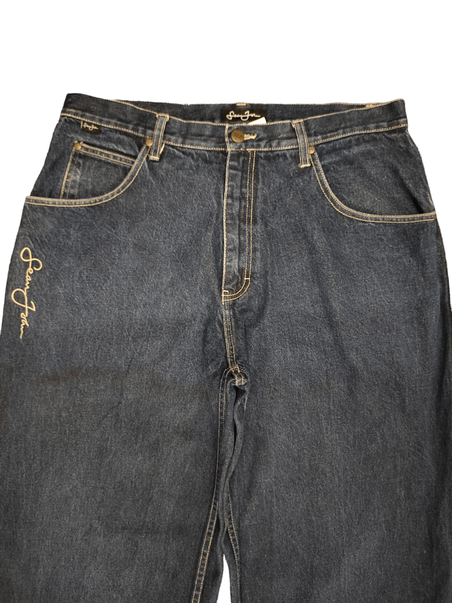 Baggy Jeans Sean John Denim Wide Loose Y2k Streetwear Jnco