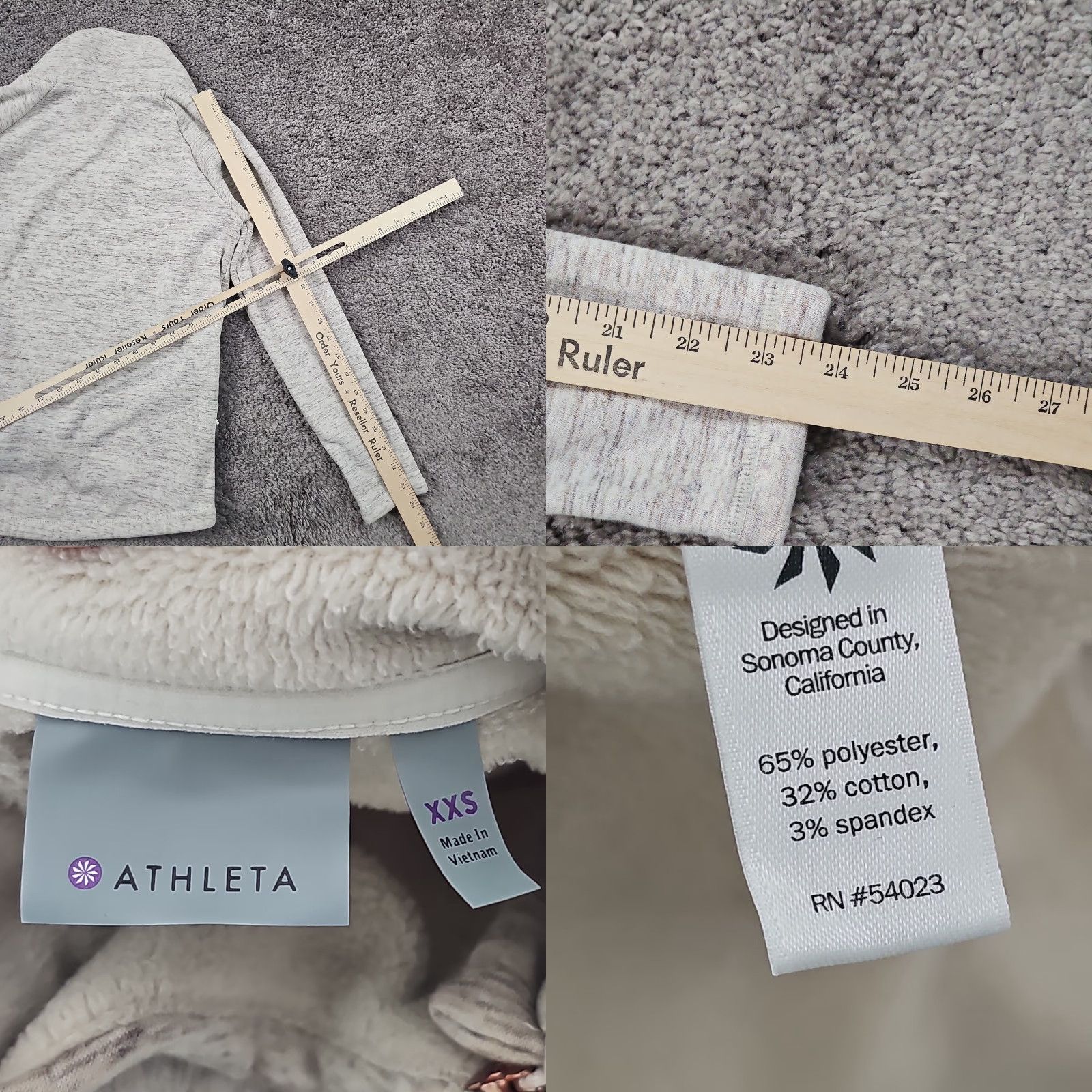 Athleta Athleta Sweater Womens 2XS Beige Knit Cozy Karma Asymmetrical Stretch Casual Size XXS / US 00 / IT 34 - 8 Thumbnail