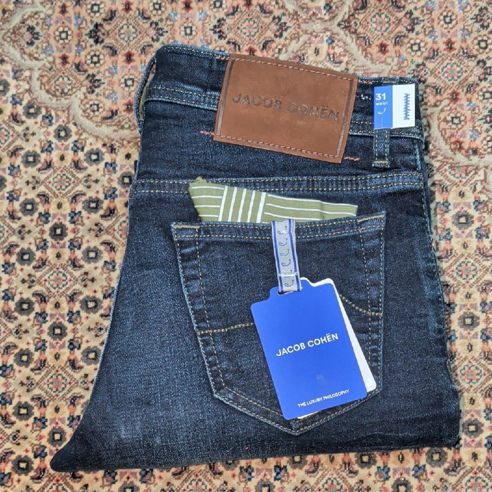 Jacob Cohen Jacob Cohen Indigo Slim Men's Jeans Size 32 Size US 32 / EU 48 - 1 Thumbnail