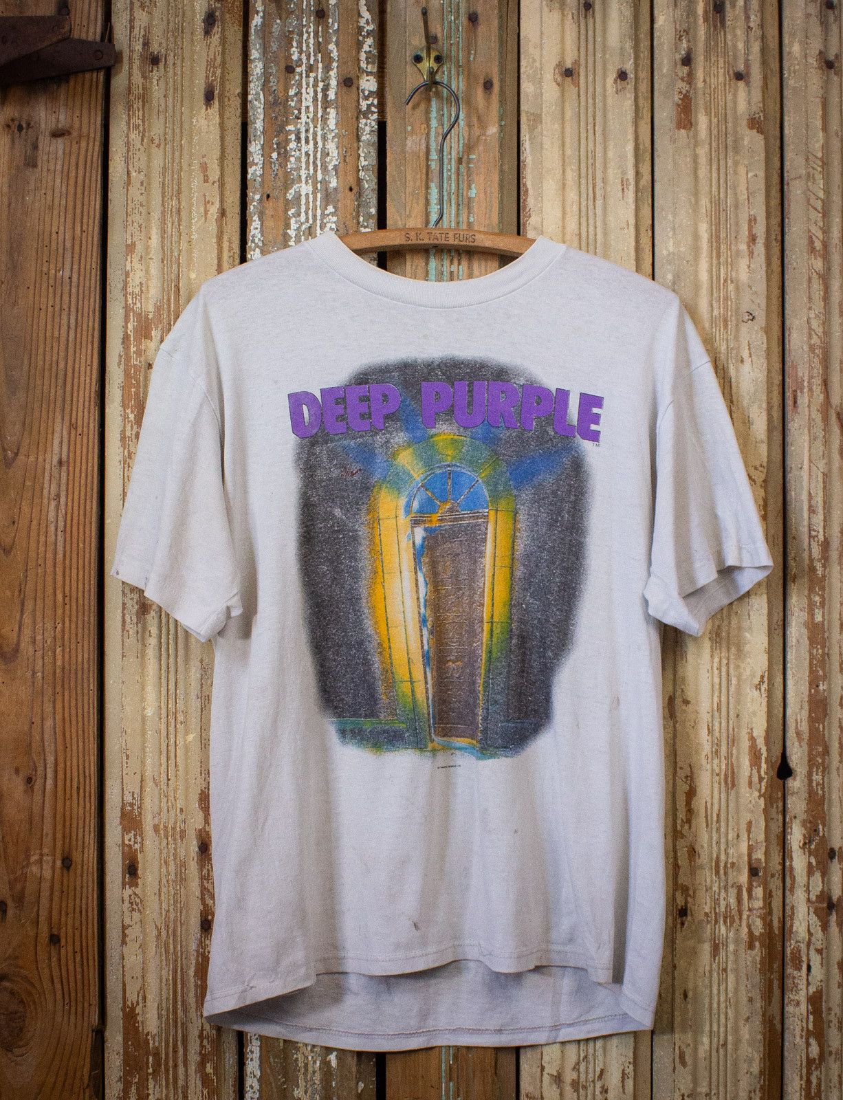 image of Band Tees x Vintage 1987 Deep Purple Call Of The Wild Concert T Shirt L in White, Men's (Size Large