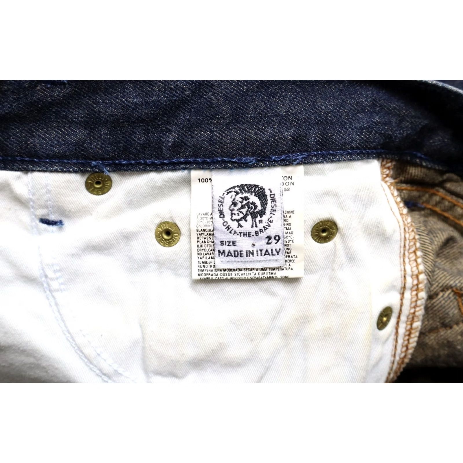 Diesel DIESEL Zink Jeans Women's W29/L34 Straight Whiskers Faded Blue Denim Jeans Size 29" - 5 Thumbnail