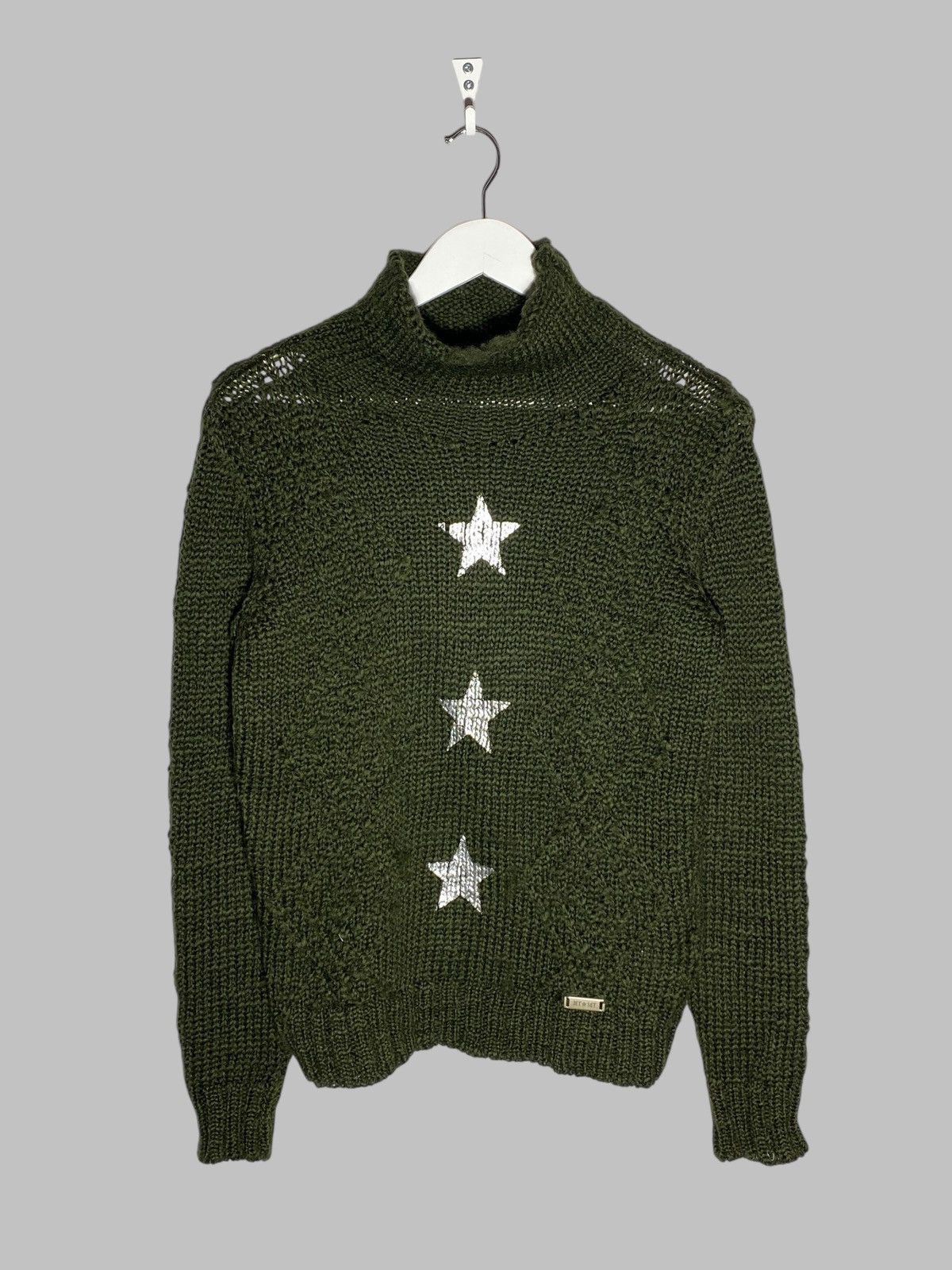 JET SET 🔥 JET SET STAR SWEATER Y2K KNIT GRUNGE GORPCORE ENERGY Size M / US 6-8 / IT 42-44 - 1 Thumbnail
