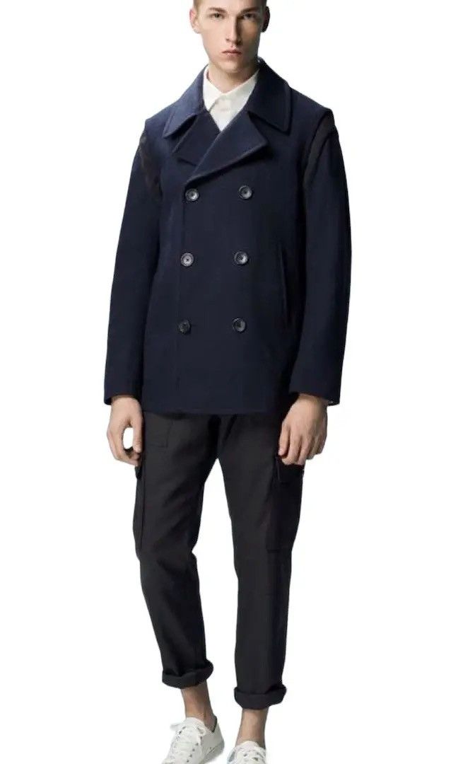 Undercover × Uniqlo Jun Takahashi Undercover Double Breasted Wool Coat Jacket Size US L / EU 52-54 / 3 - 1 Thumbnail
