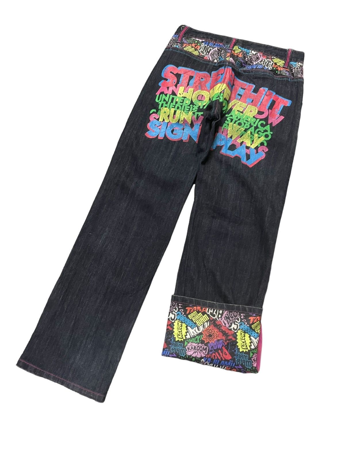Japanese Brand Clone Devgru Daicock graffiti Evisu Styled Men Denim Pants Size US 30 / EU 46 - 5 Thumbnail