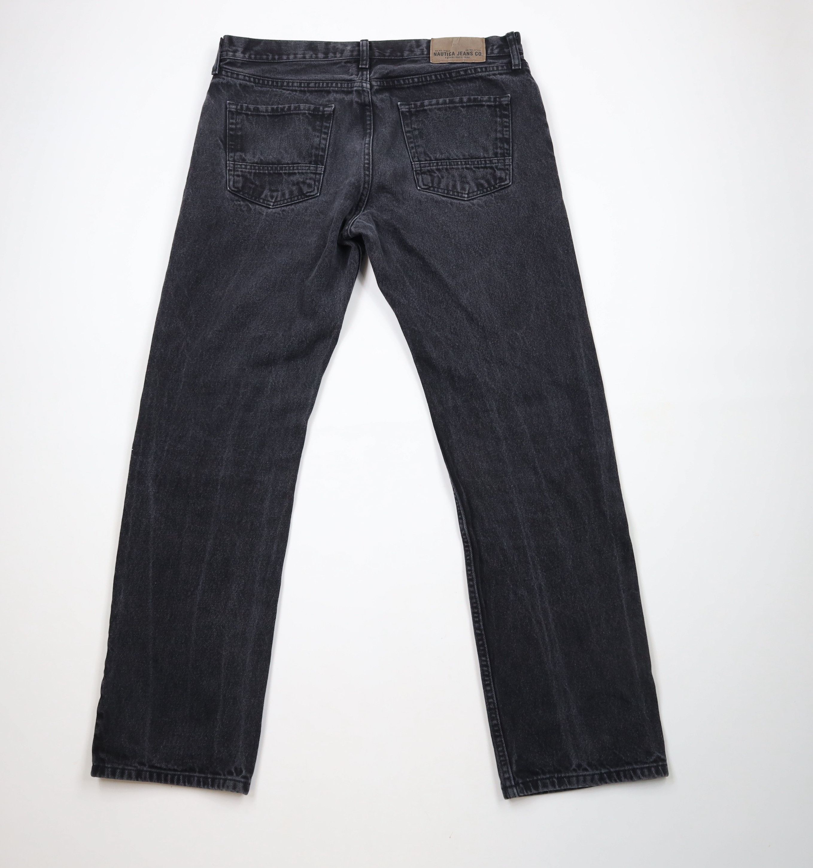 Nautica × Vintage Vintage Y2K Nautica Relaxed Fit Denim Jeans Black Cotton Size US 36 / EU 52 - 11 Thumbnail