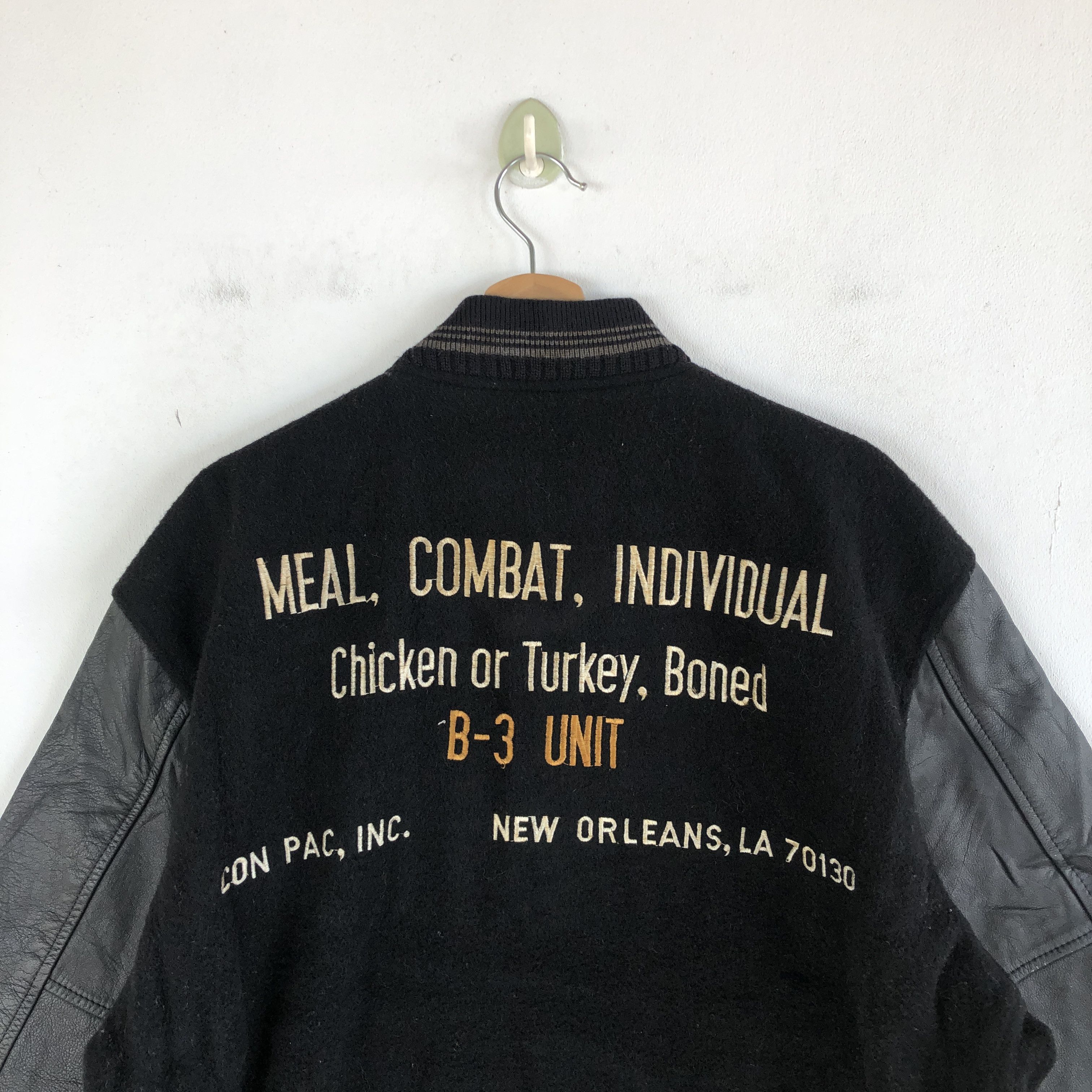 Japanese Brand Japanese Varsity Jacket Letterman Leather Wool Jacket Size US XL / EU 56 / 4 - 3 Thumbnail