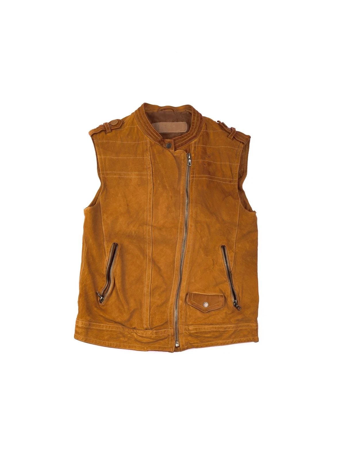 Neil Barrett Neil Barrett Suede Leather Biker Vest Jacket Size XS Size US XS / EU 42 / 0 - 1 Thumbnail
