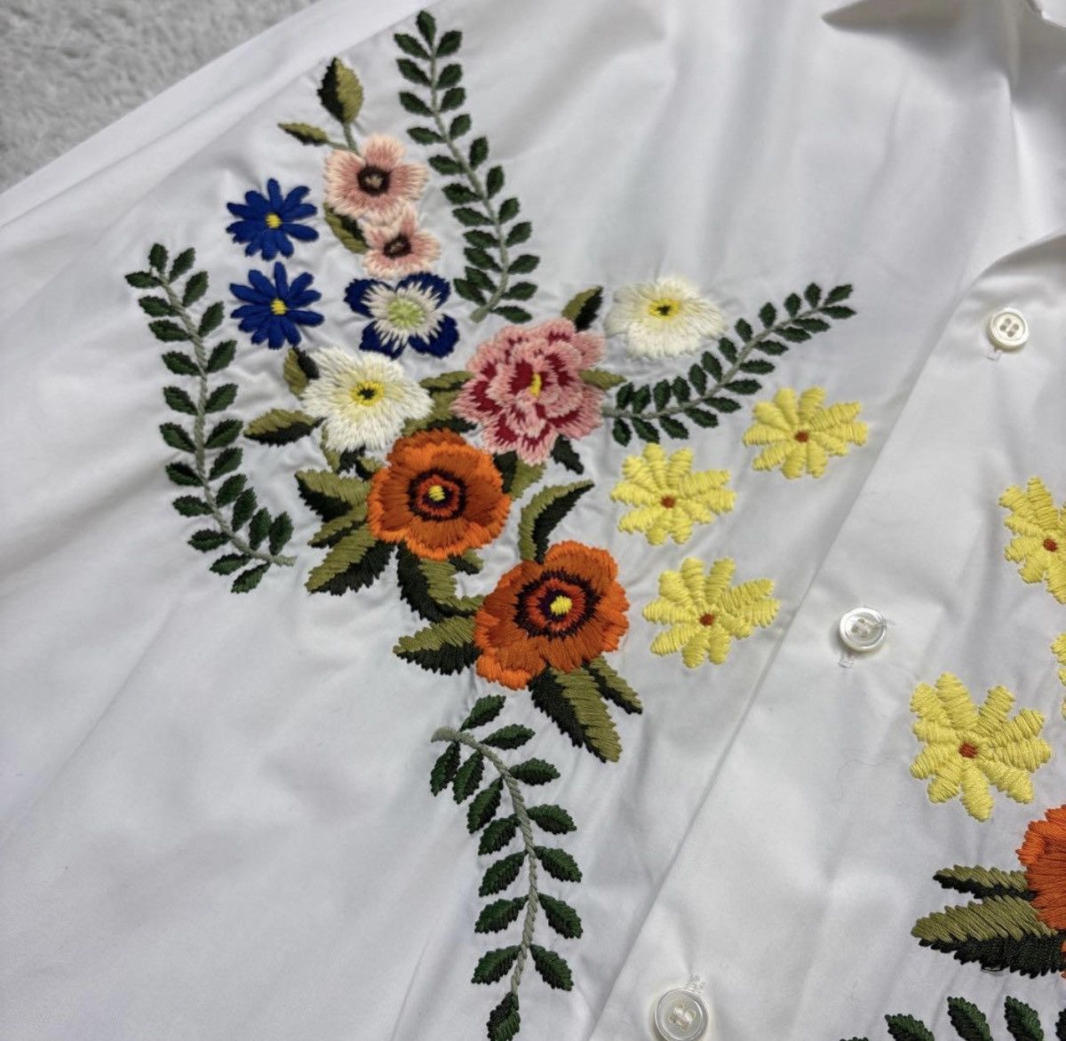 Junya Watanabe JUNYA WATANABE COMME des GARCONS oversized shirts flower Size US XS / EU 42 / 0 - 7 Thumbnail