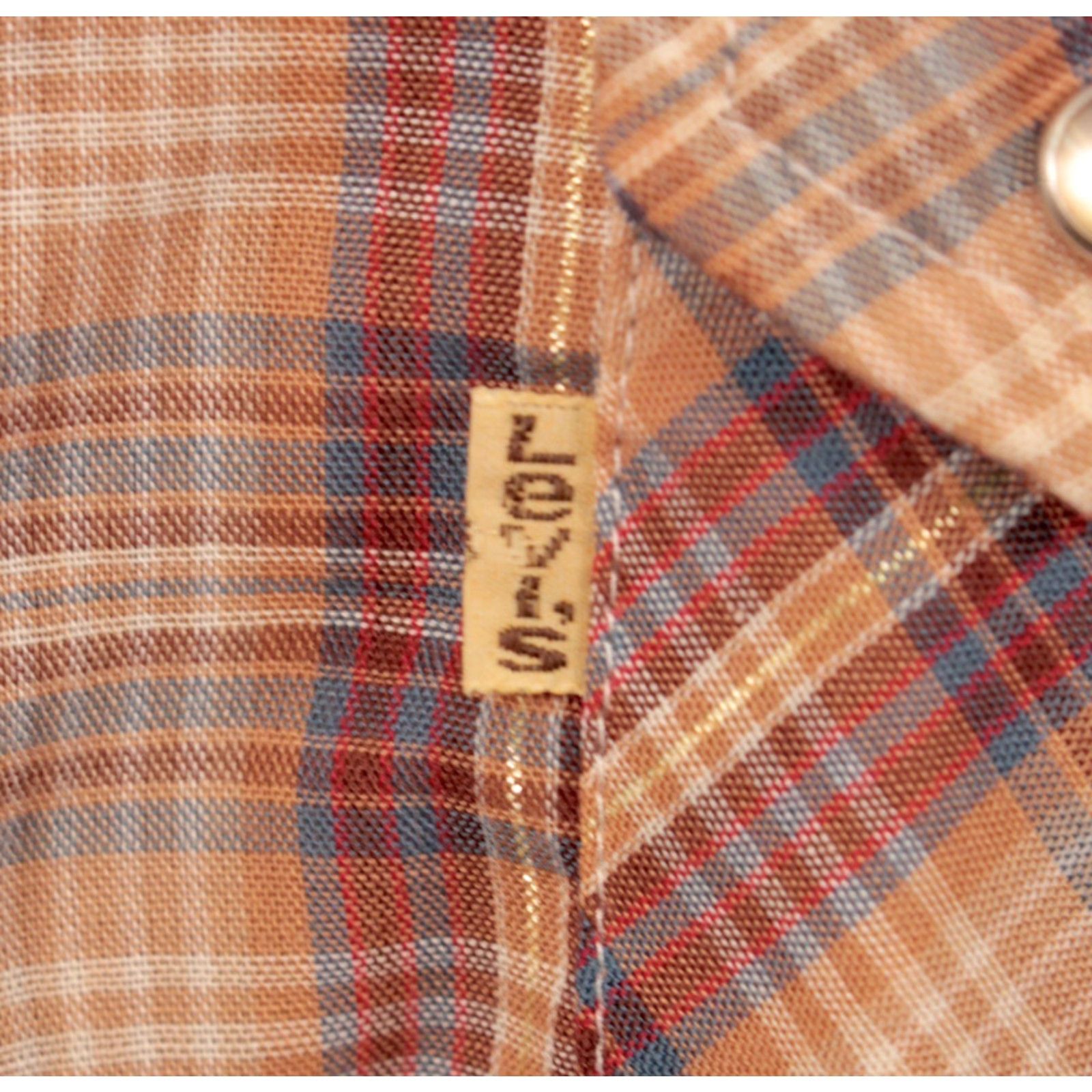 Levi's VINTAGE Levi's Western Shirt 80s Plaid Mens Size L Brown Pearl Button Long Sleeve 1980s Casual 47 Chest Western Look Shirts Mens Size US L / EU 52-54 / 3 - 5 Thumbnail