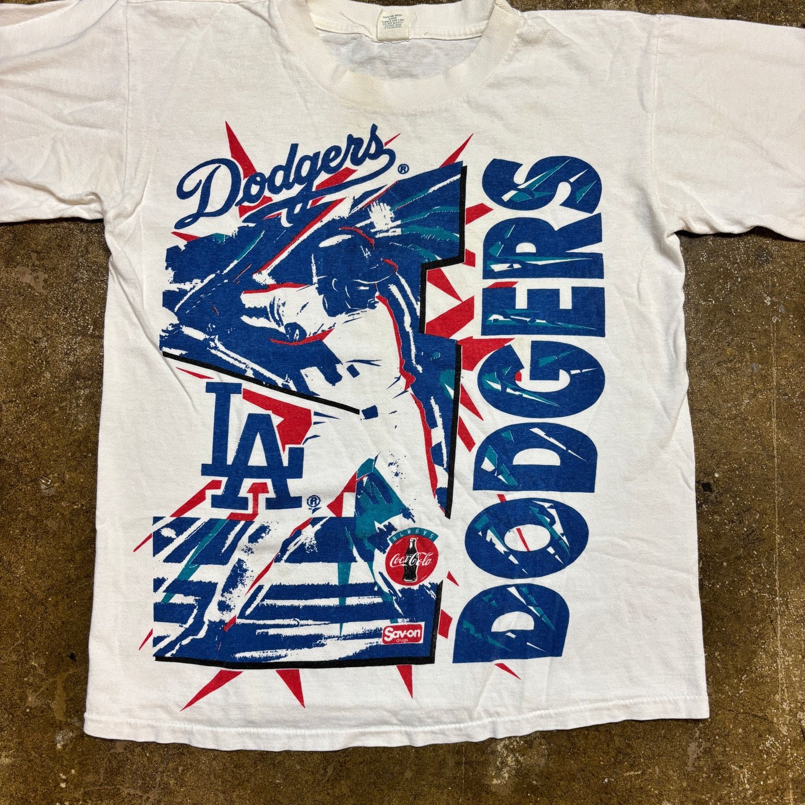MLB × Vintage Vintage Los Angeles Dodgers Coca Cola AOP Shirt Men's Large Size US L / EU 52-54 / 3 - 2 Thumbnail