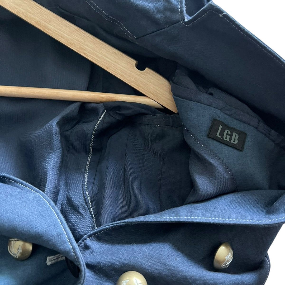 If Six Was Nine × Le Grande Bleu (L.G.B.) Lgb bleached sailor blazer Size US M / EU 48-50 / 2 - 6 Thumbnail