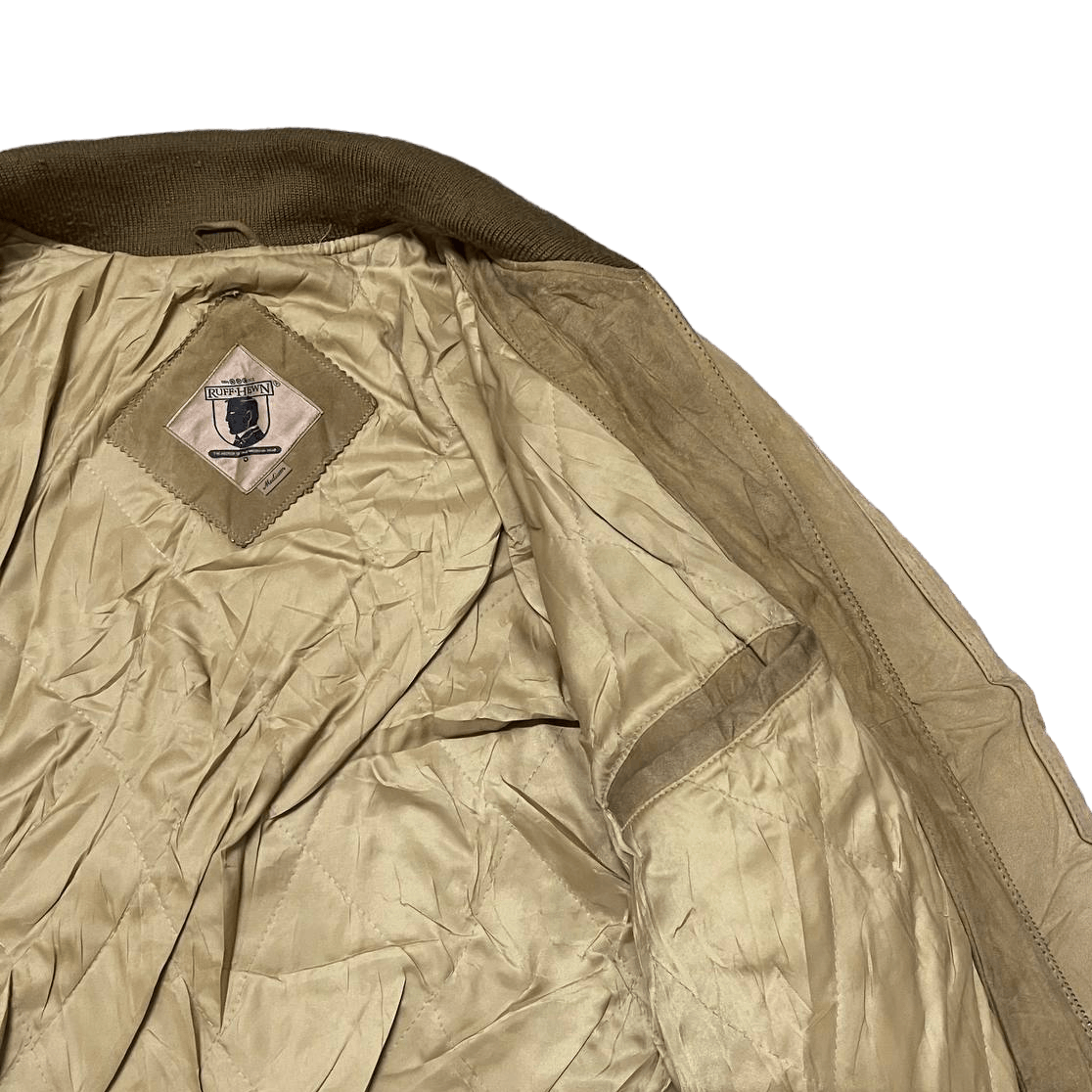 Leather Vintage Ruff-Hewn Sheep Leather Bomber Jacket Size US M / EU 48-50 / 2 - 9 Thumbnail