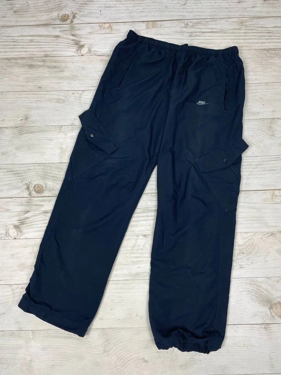Nike Vintage Nike Nylon Cargo Pants 00s Y2K Swoosh Size US 34 / EU 50 - 1 Thumbnail