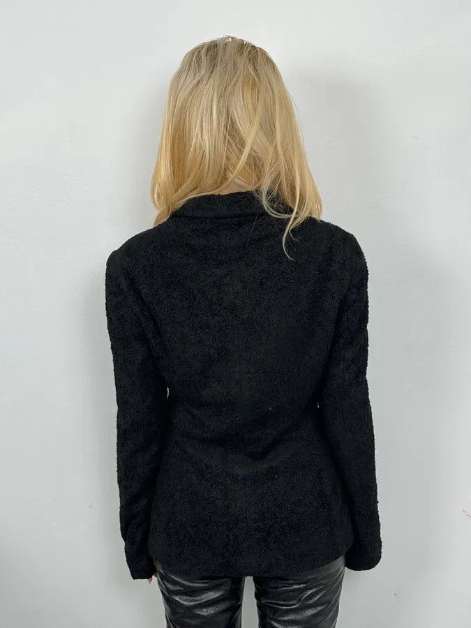 Dolce & Gabbana 2000s Dolce & Gabbana Black Fur Blazer Jacket Size S / US 4 / IT 40 - 3 Thumbnail