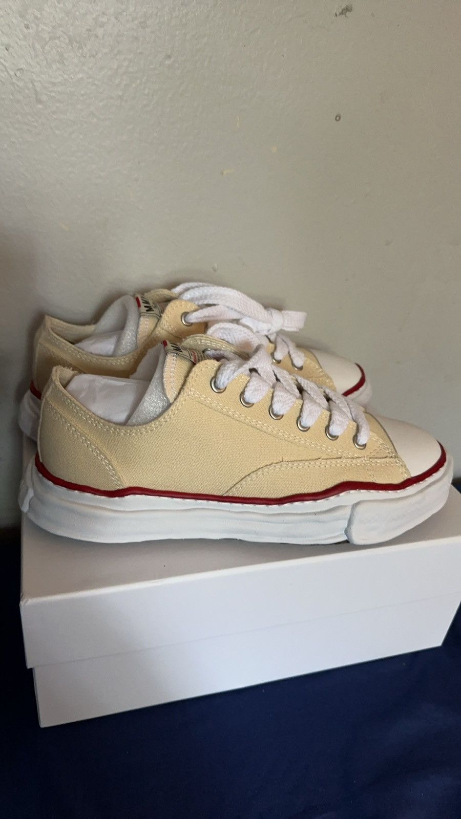 Designer × Japanese Brand Maison Mihara low natural Size US 11.5 / EU 44-45 - 5 Thumbnail