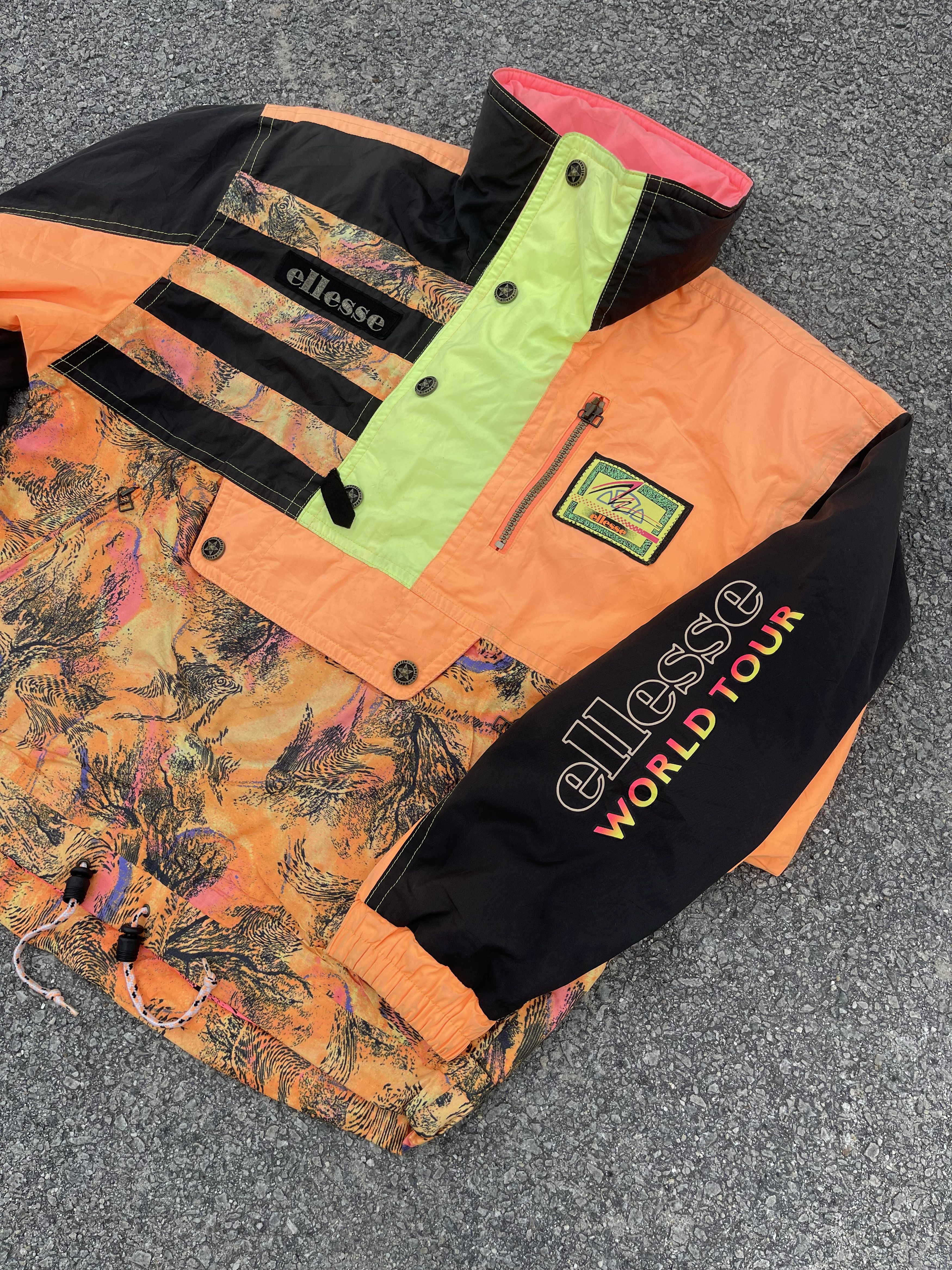 Vtg Ellesse Sport World Tour Anorack Ski Jacket