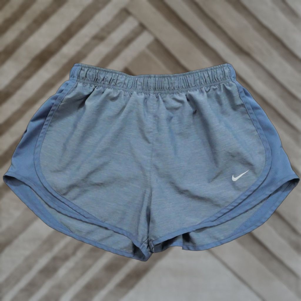 Nike Nike Shorts Womens Medium Blue Grey Lined Dri Fit Running Gym Athletic Size 32" / US 10 / IT 46 - 1 Thumbnail