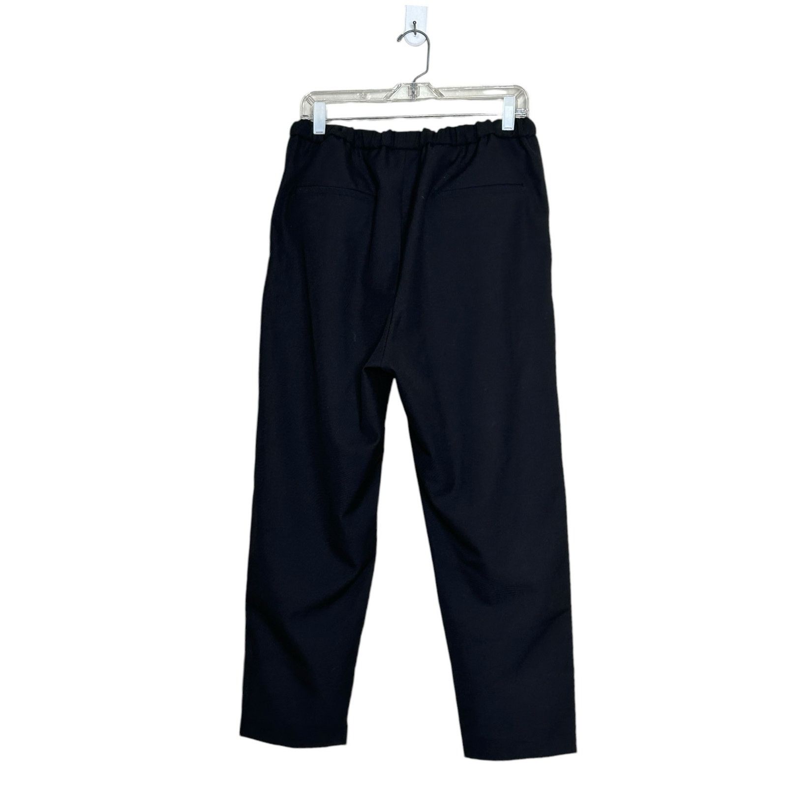 Zara Zara black pull on waist tie ankle pants size XL Size 36" / US 14 / IT 50 - 8 Thumbnail