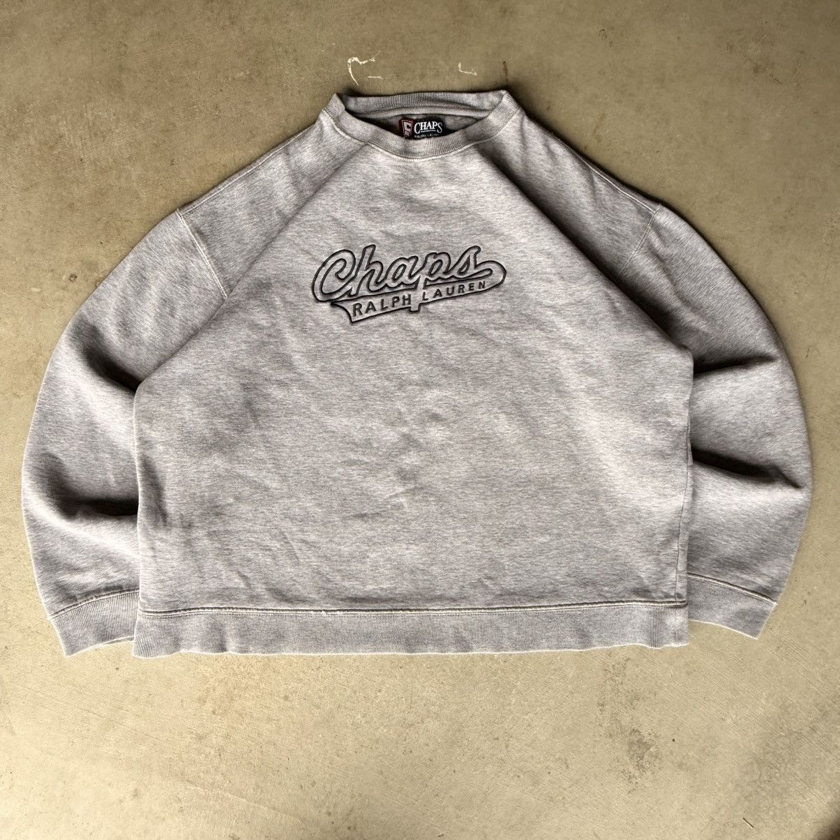 Chaps Ralph Lauren Grey boxy Ralph Lauren Chaps crewneck Size US L / EU 52-54 / 3 - 1 Thumbnail