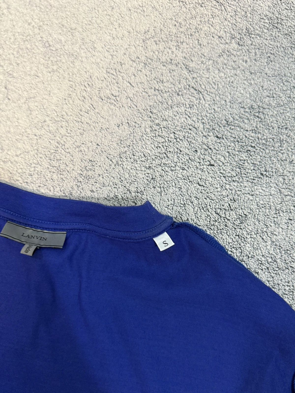 Lanvin Lanvin Mens Flocked Logo T-Shirt S Italy Designer Luxury Tee Size US S / EU 44-46 / 1 - 9 Thumbnail