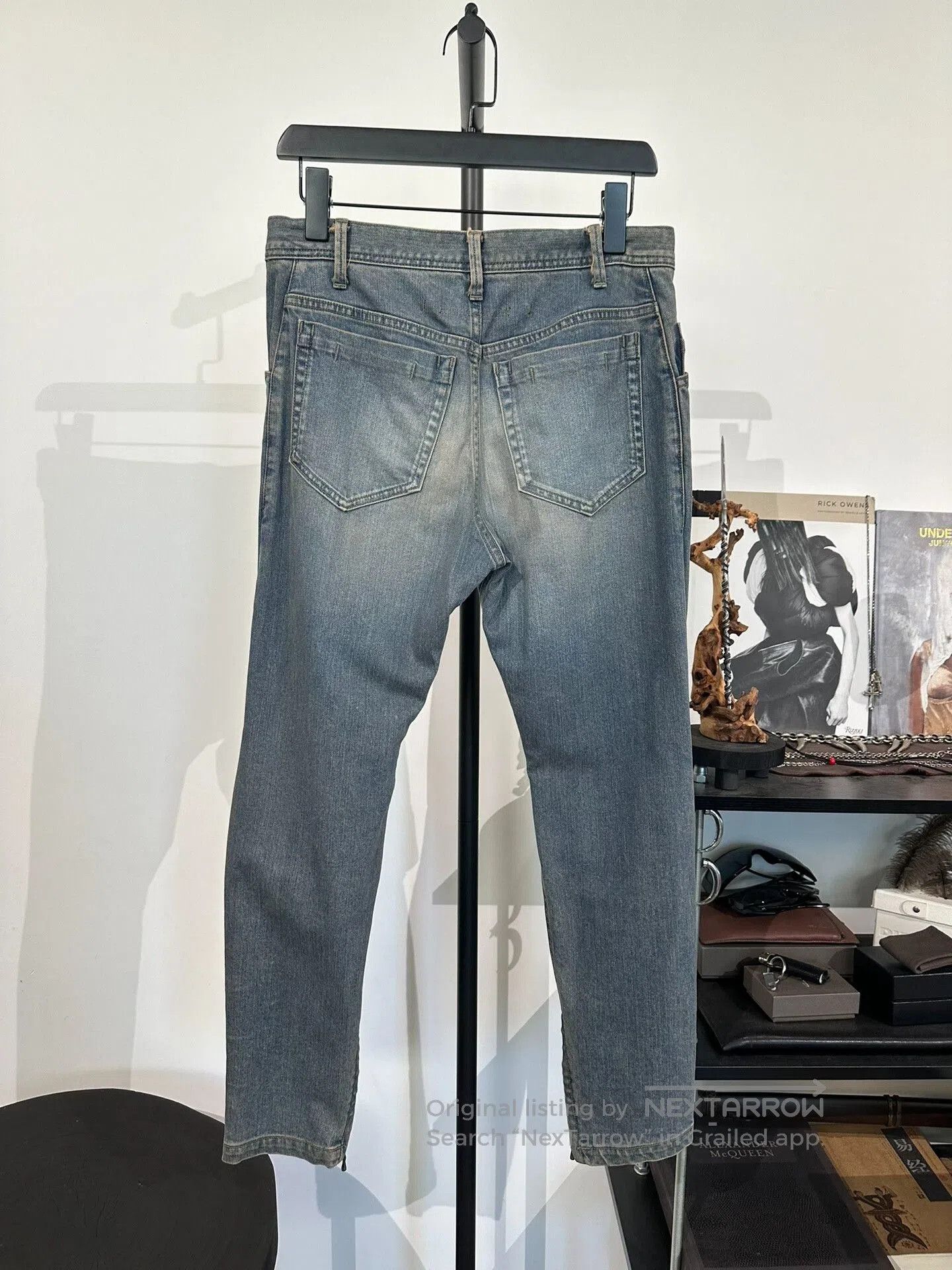 Julius Julius_7 Double Knee Distressed Washed Jeans. Size US 34 / EU 50 - 2 Thumbnail