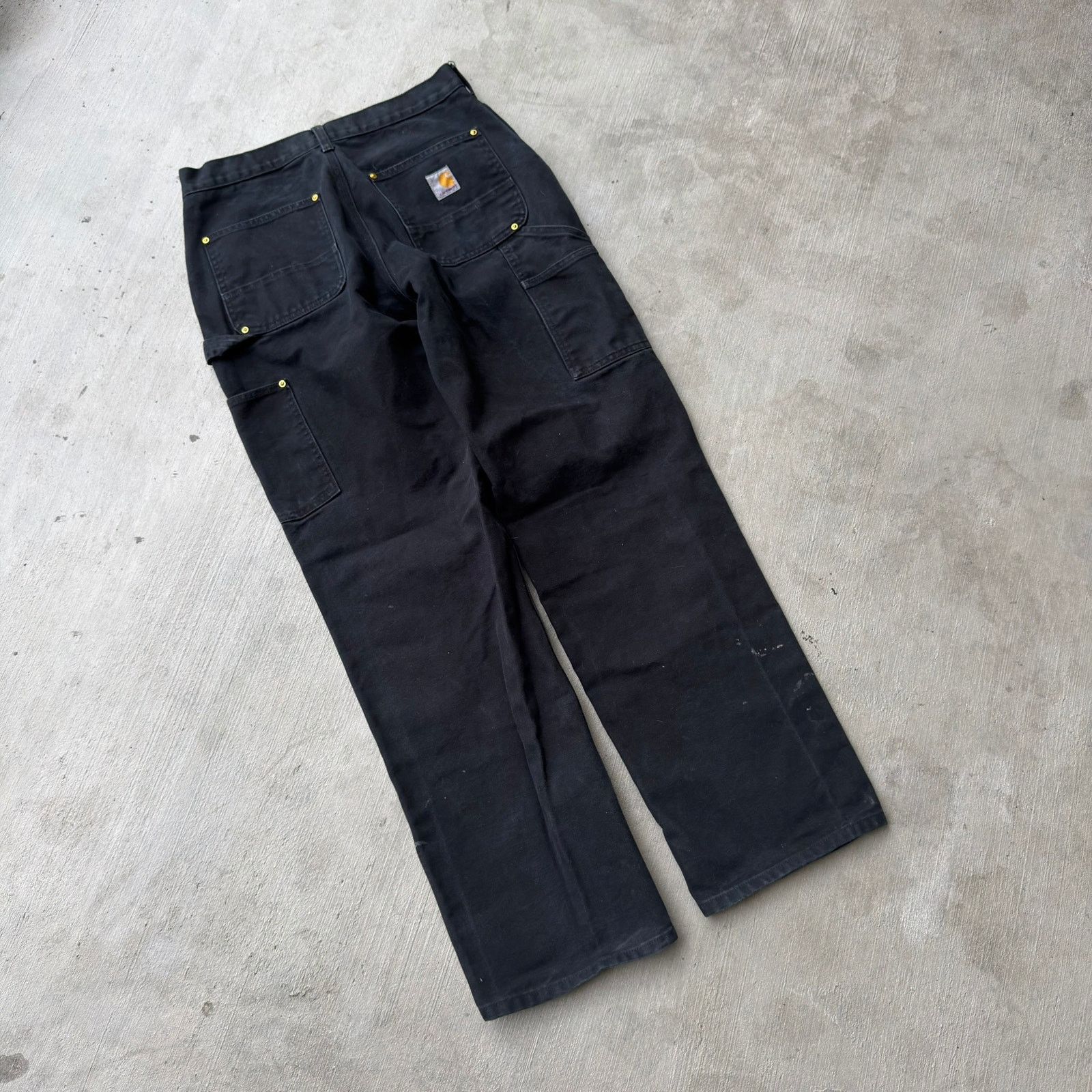 Carhartt × Vintage Carhartt black double knee work wear carpenter pants Size US 29 - 4 Thumbnail