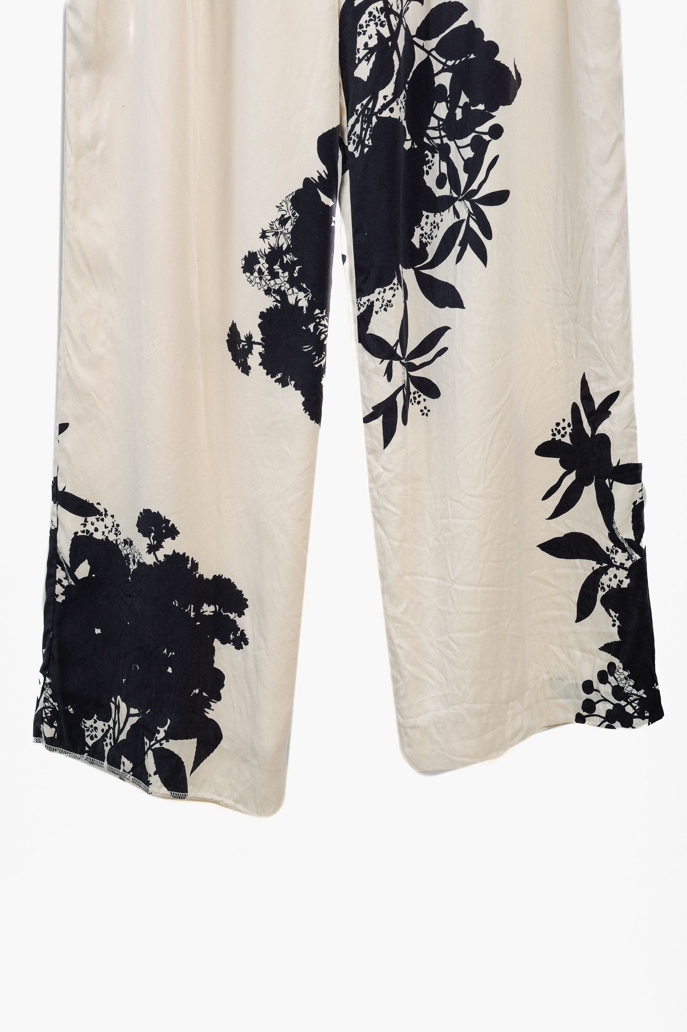 Equipment Equipment Evonne Cream Floral Silk Belted Trousers Size 27" / US 4 / IT 40 - 7 Thumbnail