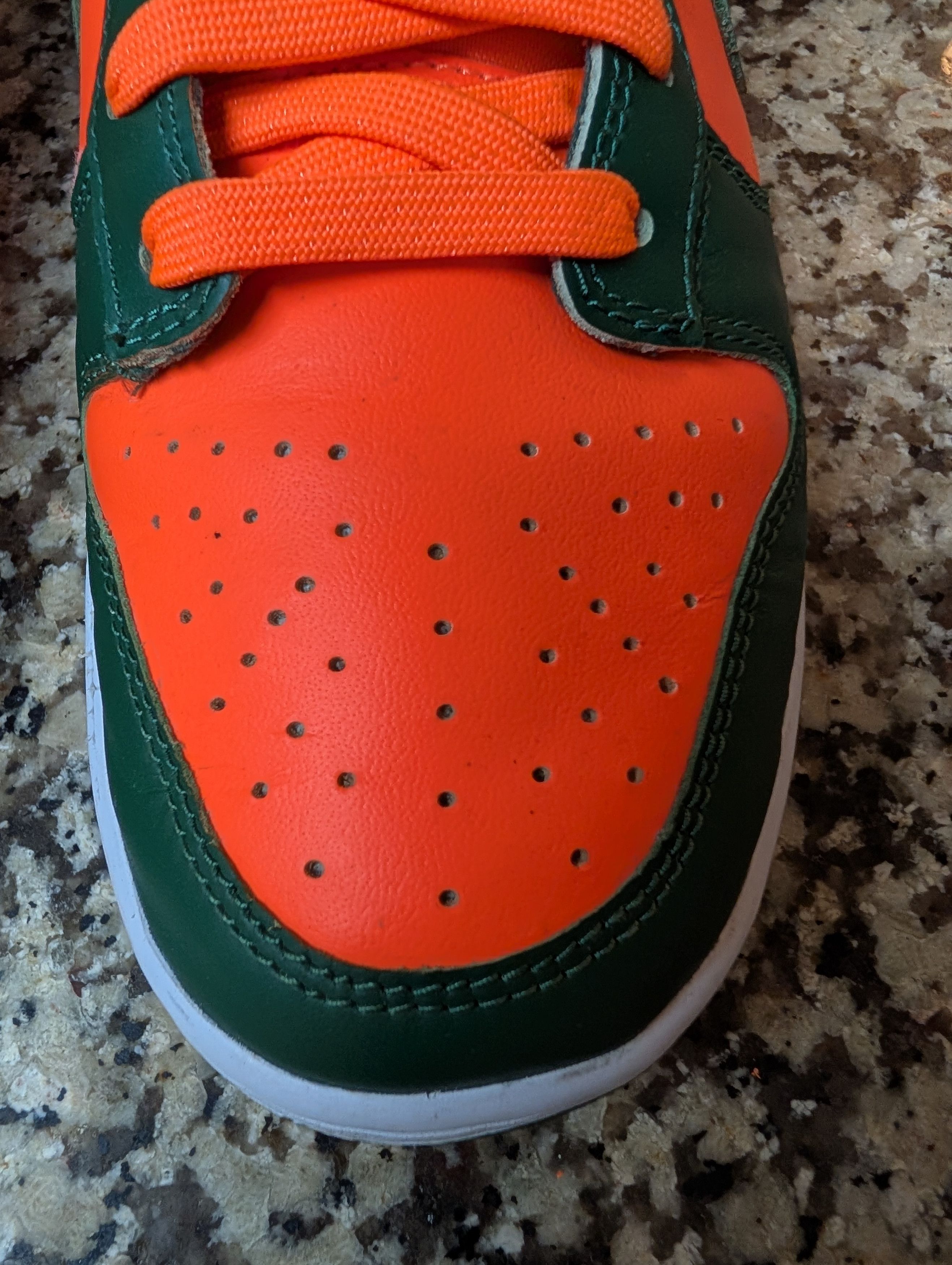 Nike Nike Dunk Low Retro " Miami Hurricanes " Size US 9.5 / EU 42-43 - 16 Thumbnail