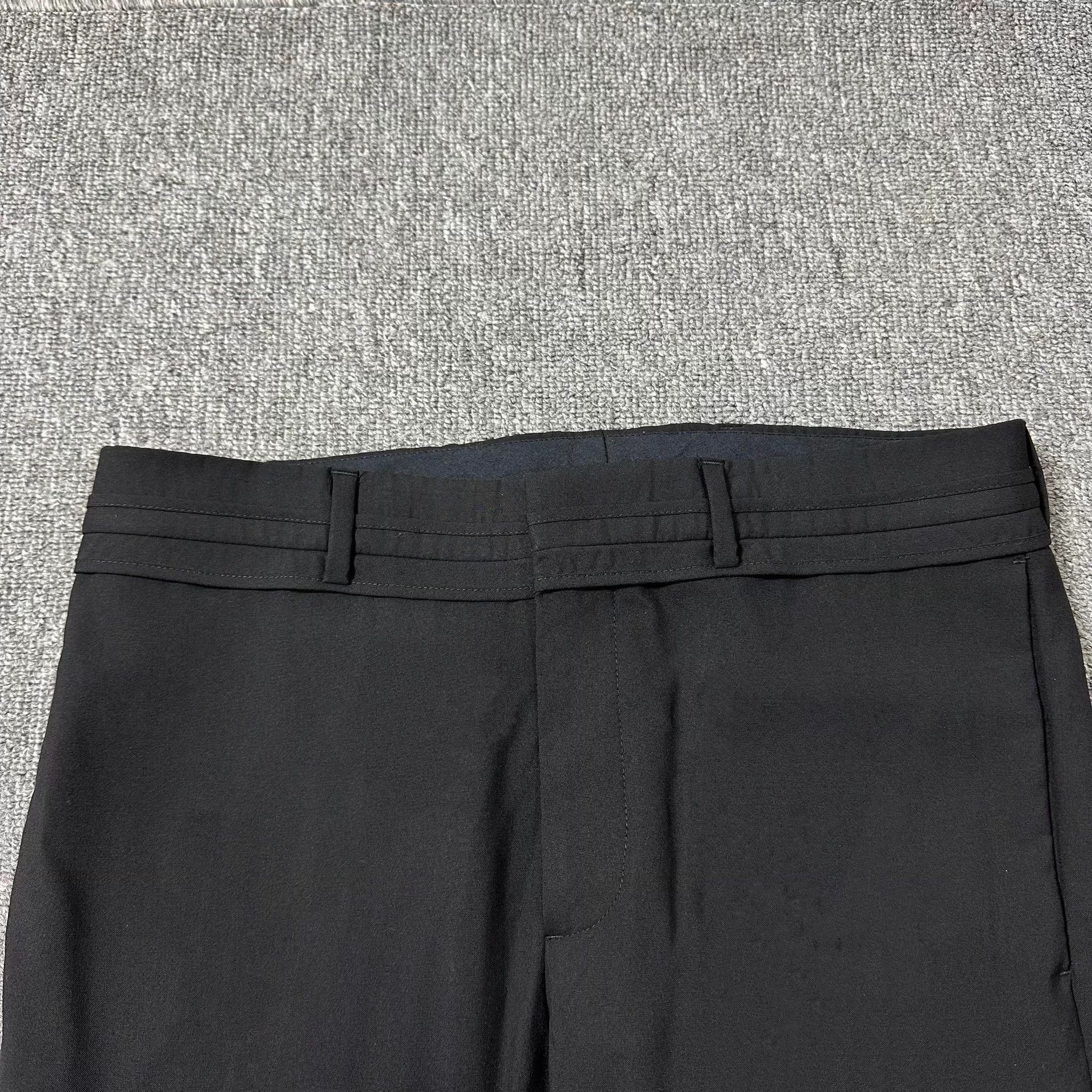 Dior Dior Black Double Waistband Slim Fit Pants 46 Size US 30 / EU 46 - 2 Thumbnail