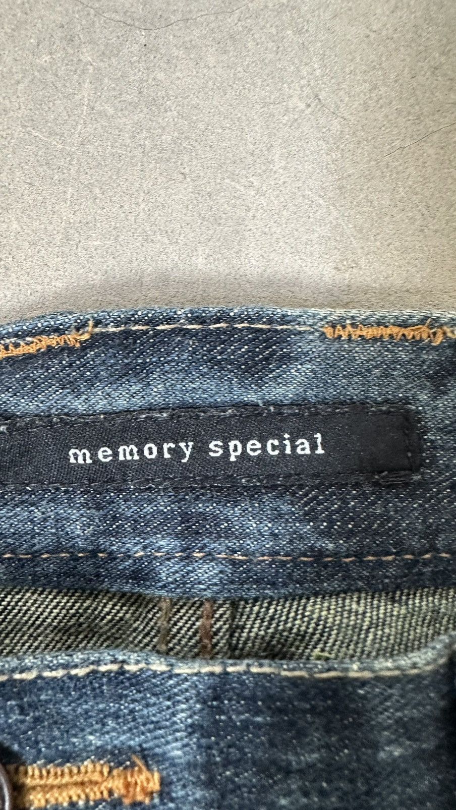 Japanese Brand MEMORY SPECIAL DOUBLE WAIST IF SIX DENIM PANT Size 37" - 9 Thumbnail