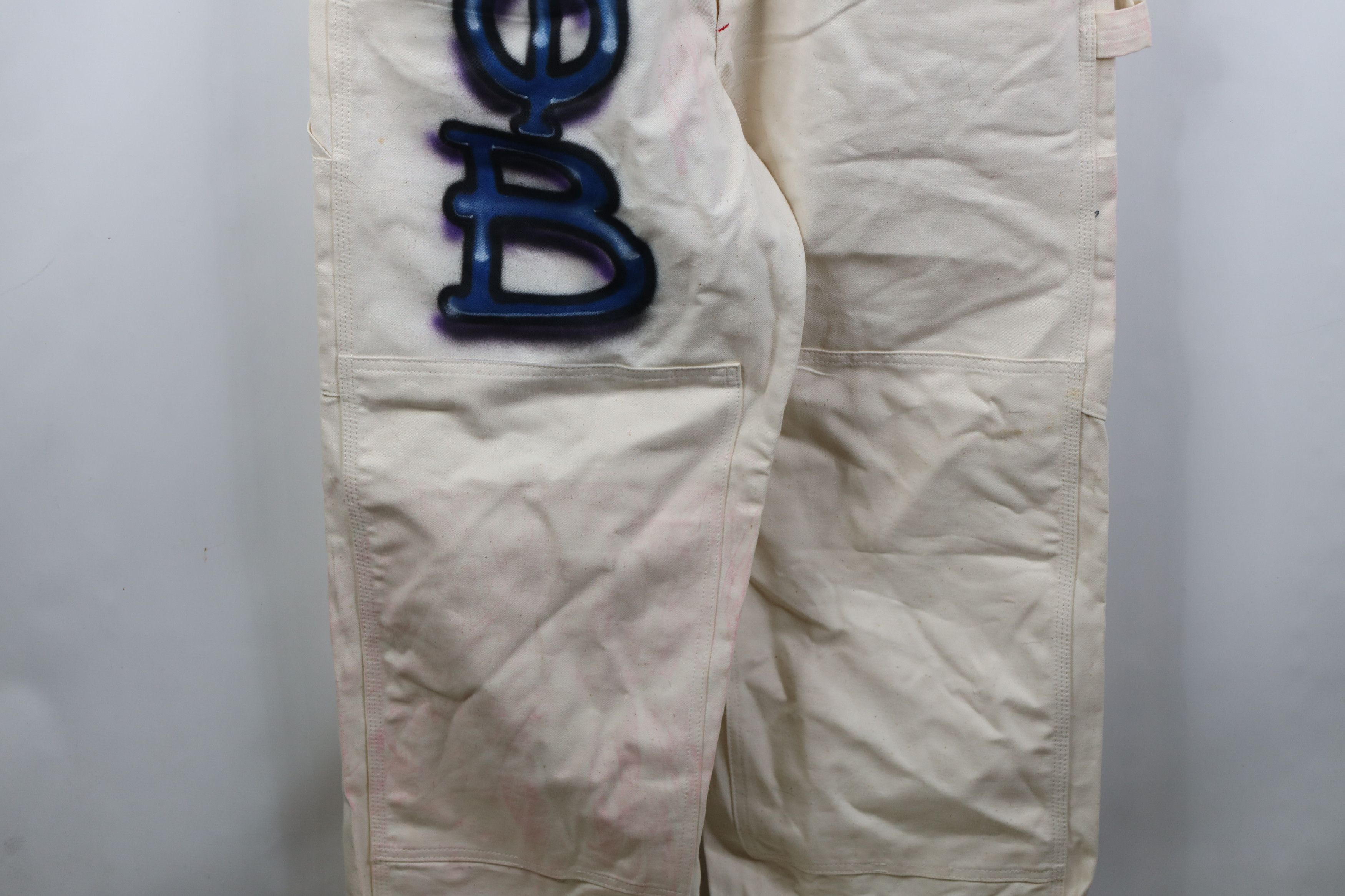 Carhartt Vtg 90s Carhartt Air Brush Zeta Phi Beta Sorority Overalls Size 38" / US 16 / IT 52 - 4 Thumbnail